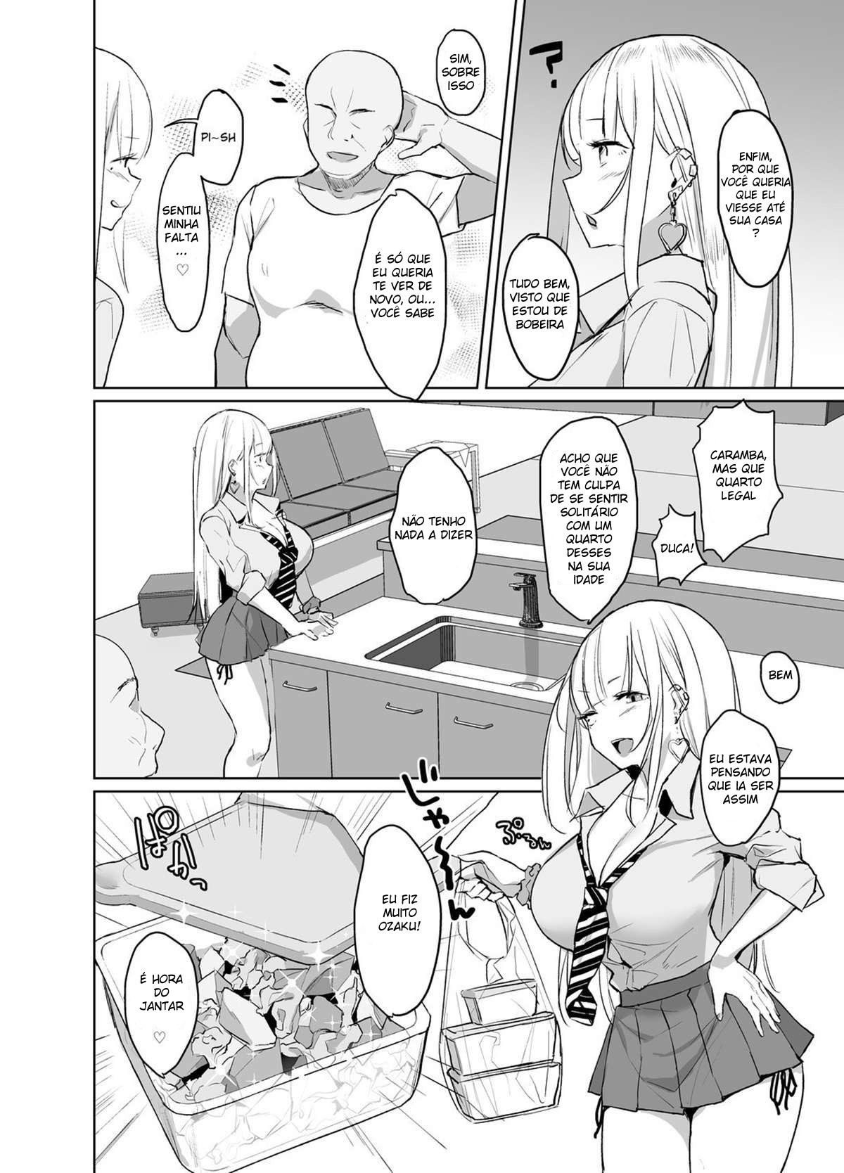 Ecchi na Gal JK ga Kyokon Zetsurin Oji-san to Pakoru Yatsu - 3
