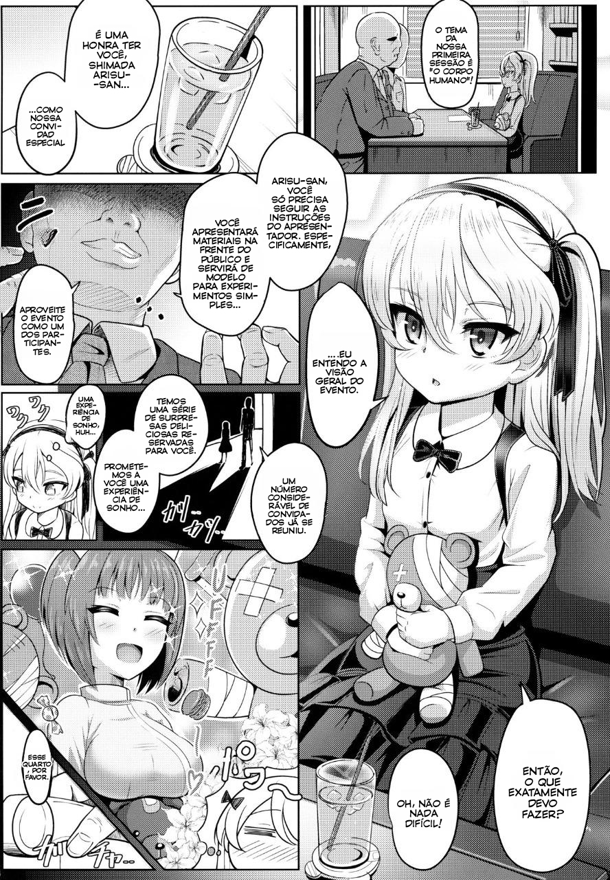 Shimada Arisu-chan de Manabu Onnanoko no Jintai - 4