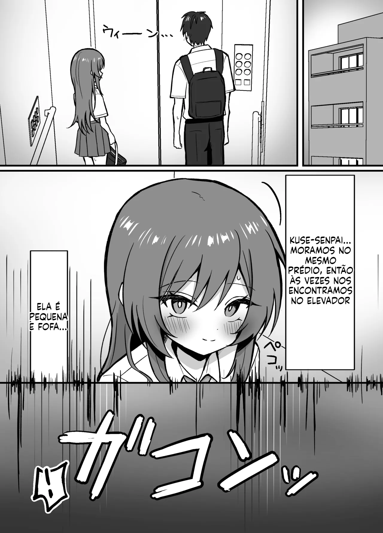 [Lolicon] O que aconteceu quando fiquei preso em um elevador com meu colega mais experiente - 2