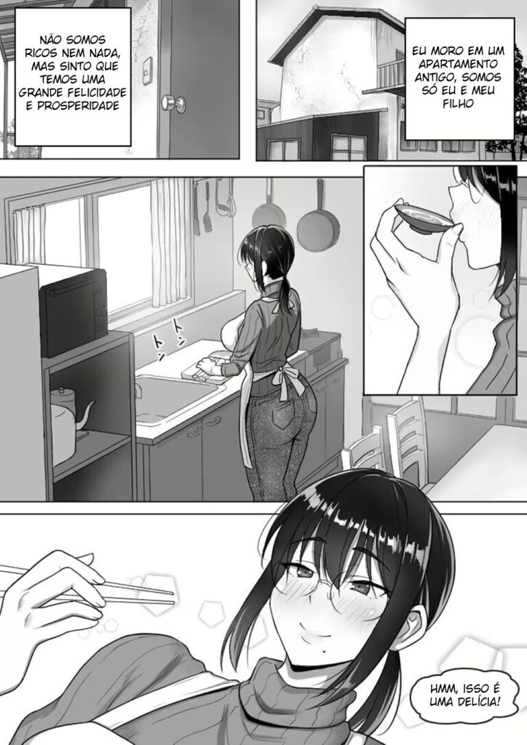 Binbou Gurashi na Boshi Katei no Oyako Koubi wa Kimochi Ii.
