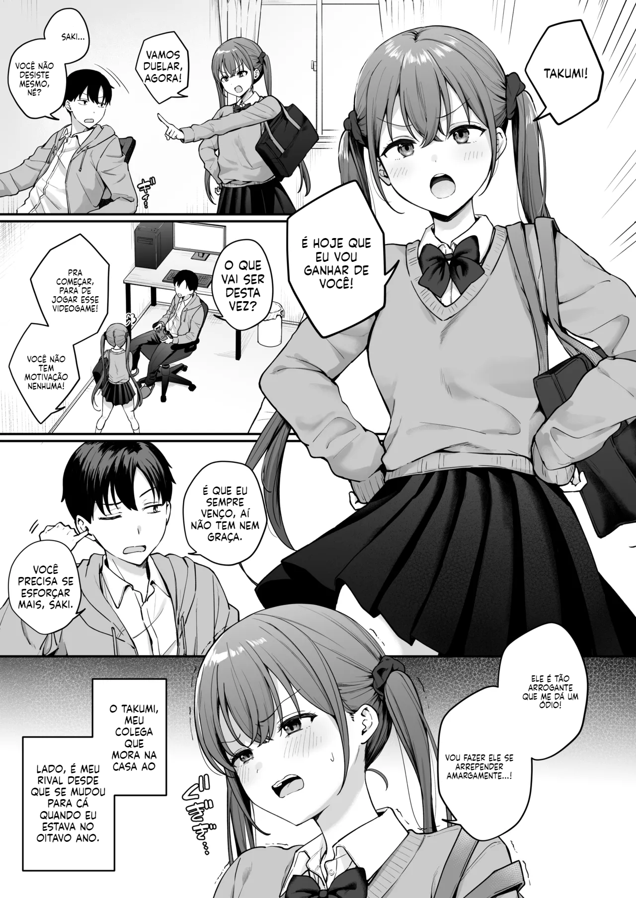 [Doujinshi] Desafiei minha colega de classe e acabamos transando sem camisinha - 2