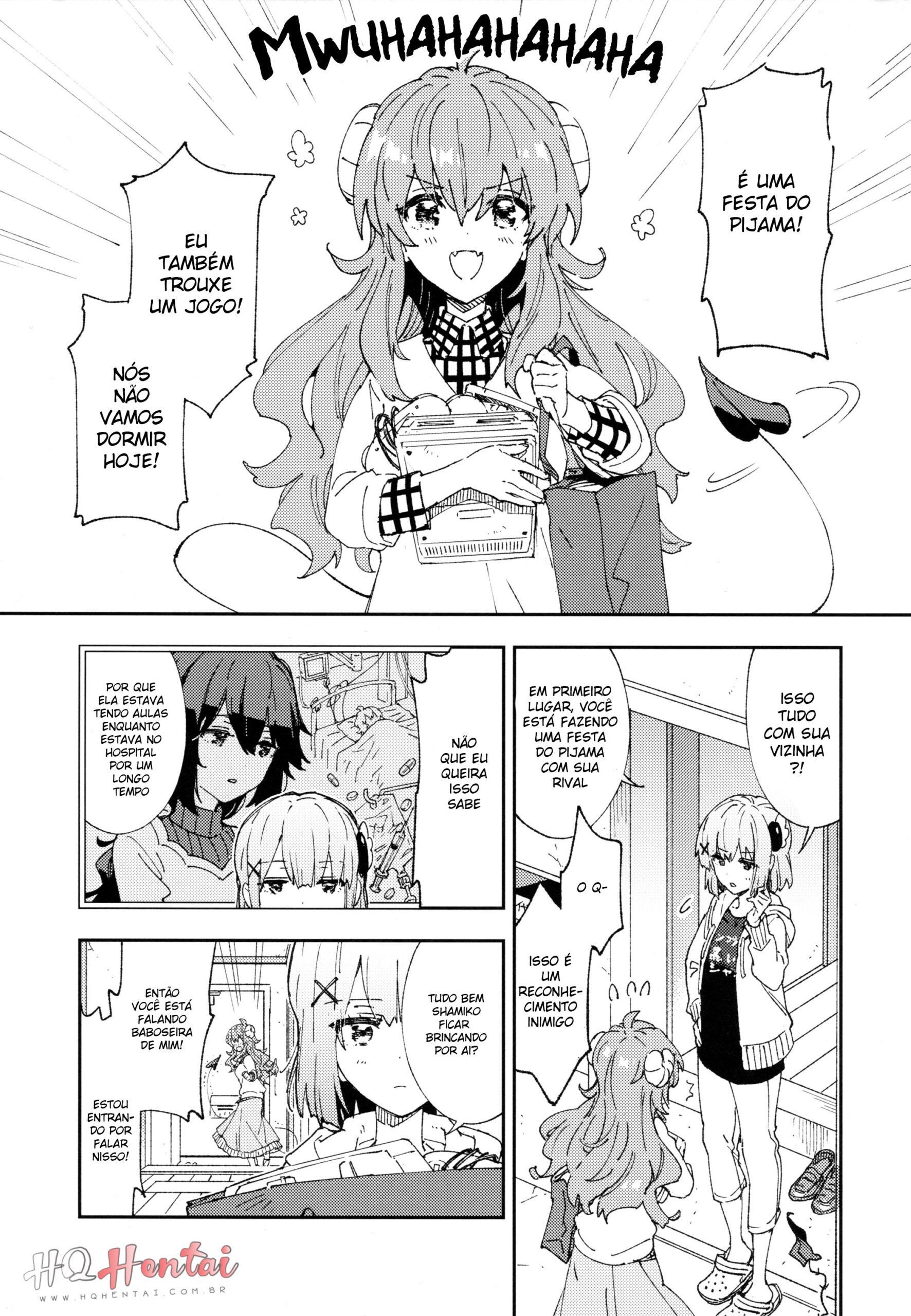 A story of Shamiko spending the night at Momo’s house - 5