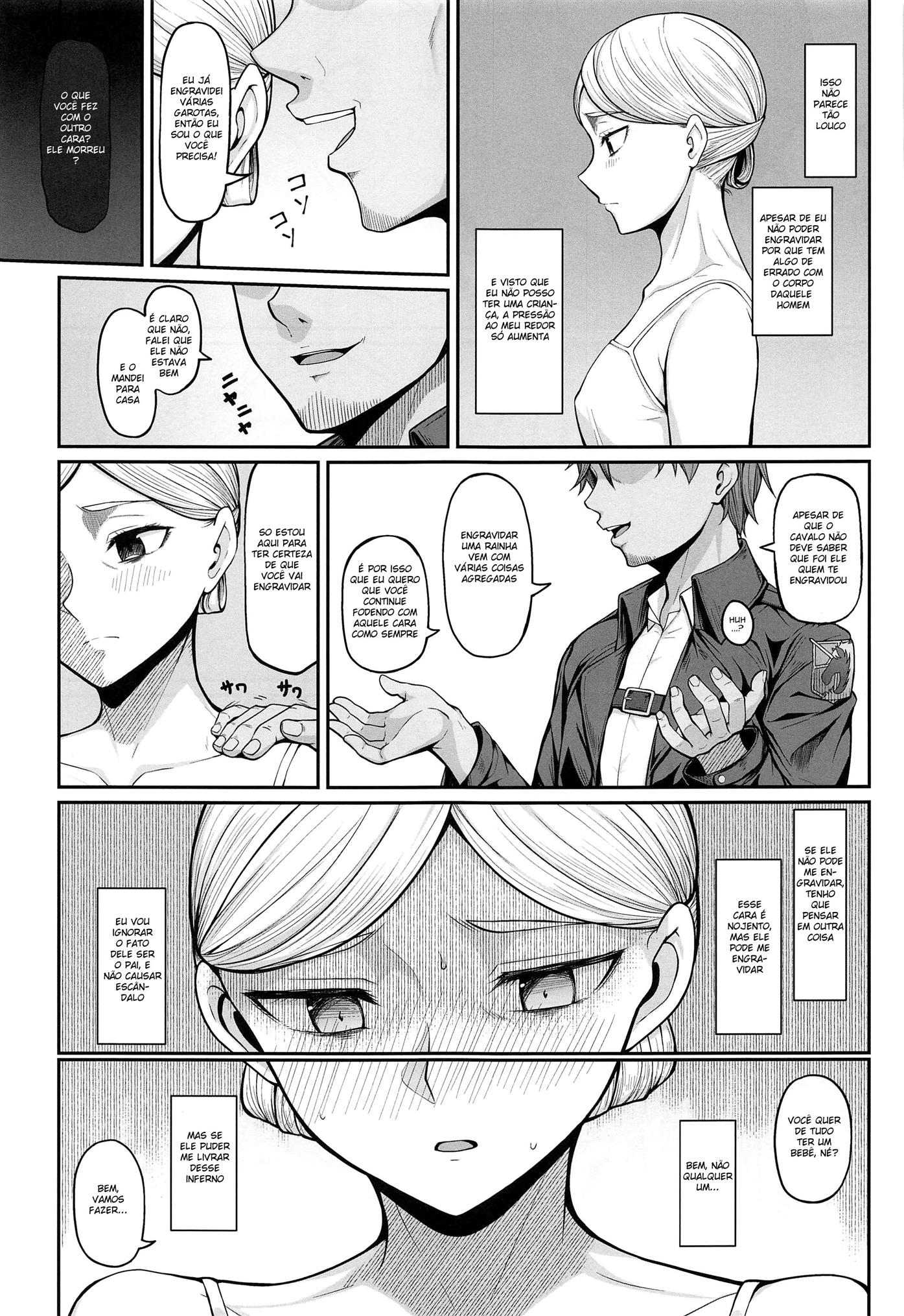 Kairaku Ochi shita Botebara Joou Historia | If Historia Gives Into The Pleasure She’ll Become A Pregnant Bellied Queen - 5