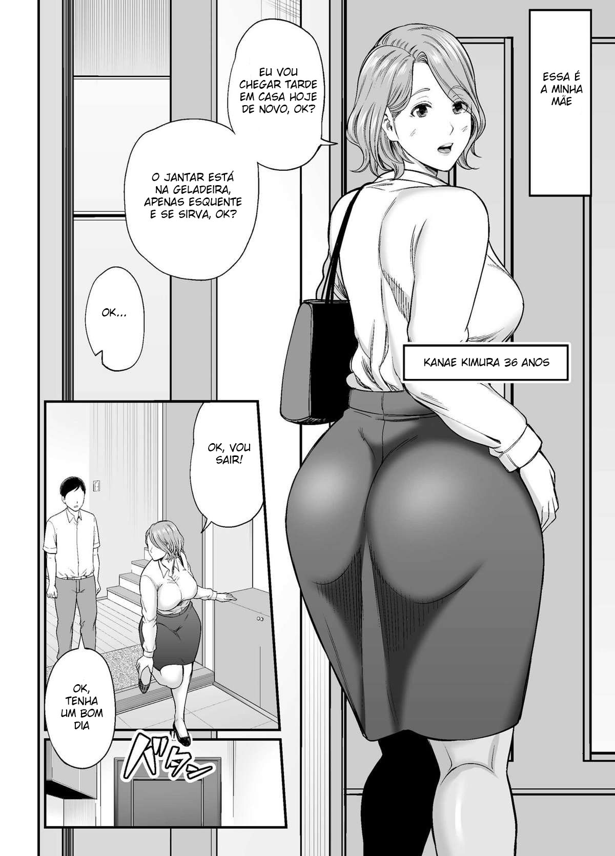 Okaa-san no Dekajiri ga Erosugite | Mom’s huge ass is too sexy - 4