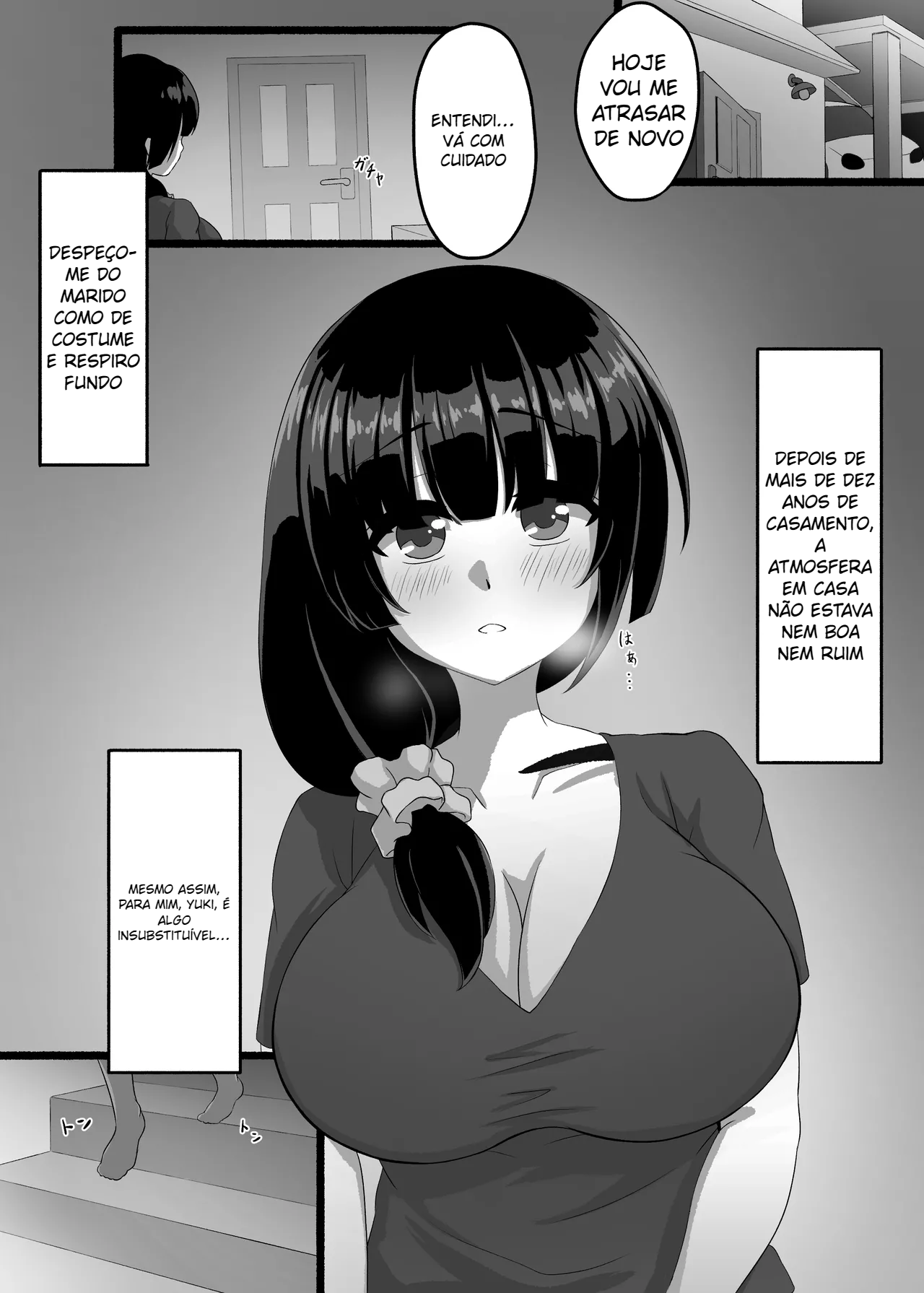 A mulher casada fica molhada com o namorado da filha. - 2