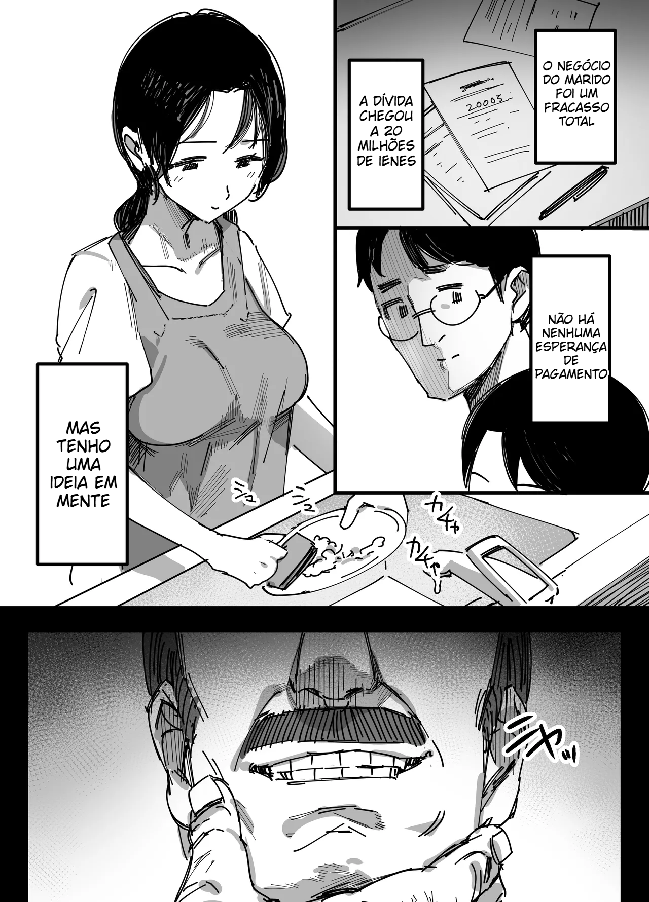 Pagando as dívidas do marido com sexo - 3