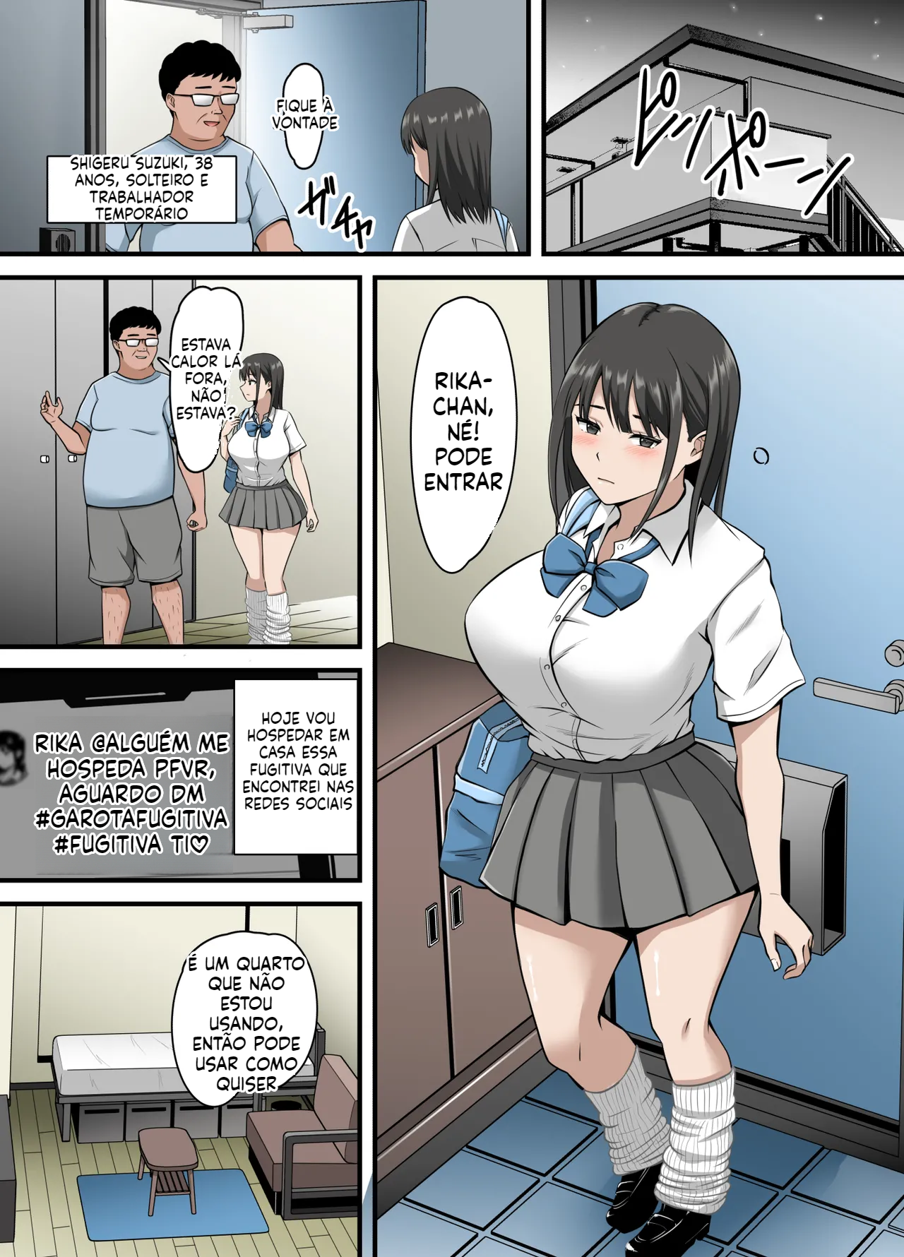 [Doujinshi] Pegando emprestada a buceta de uma garota que está hospedada na minha casa - 2