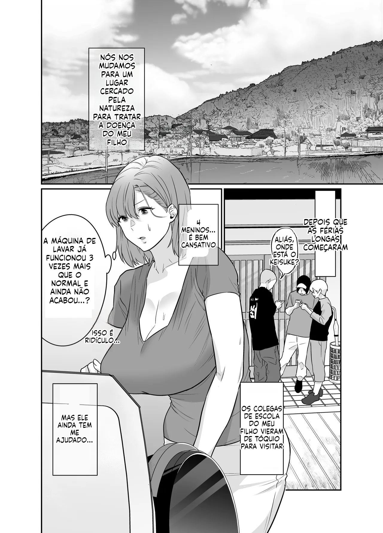 [Doujinshi] Sexo quente com a mãe de um amigo - 4