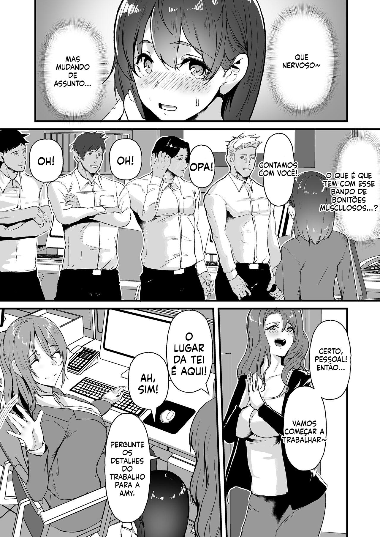[Doujinshi] Uma recém-formada entrou numa empresa onde todas são vadias!! - 4