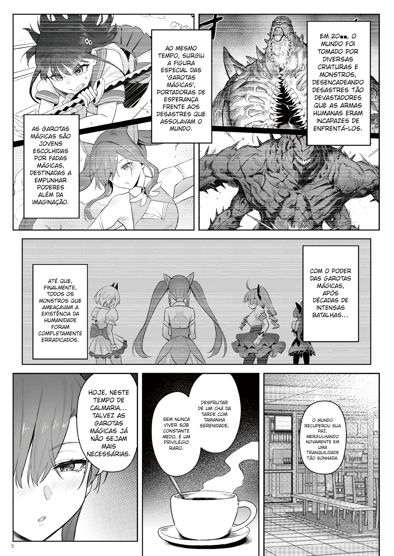 Moto Mahou Shoujo no Shigoto Hanashi Ao Zenjitsutan - 3