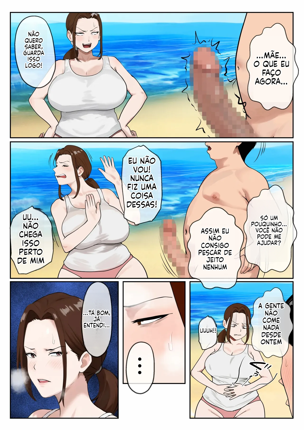 [Doujinshi] Mãe peituda que satisfaz os desejos sexuais do filho - 6