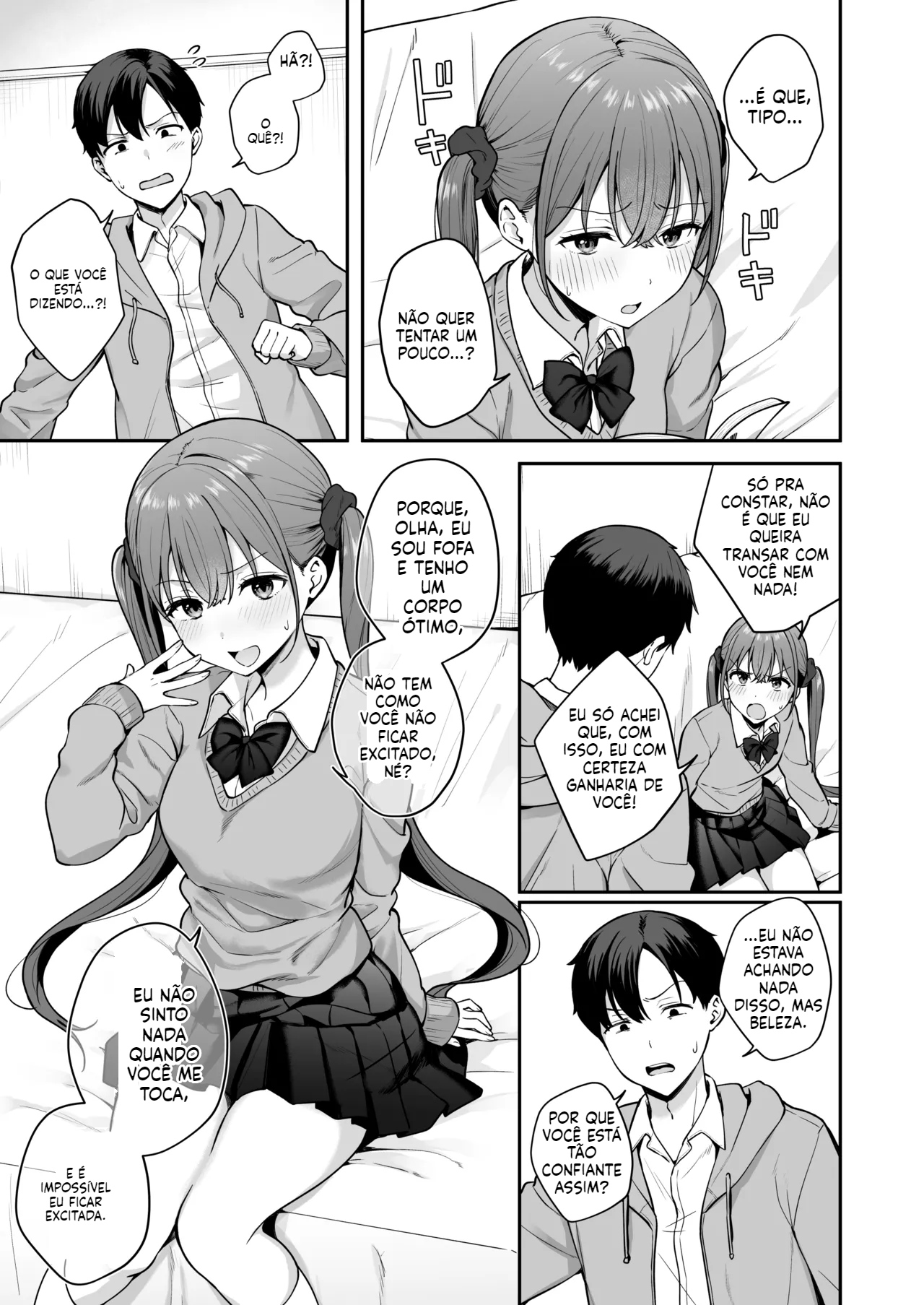 [Doujinshi] Desafiei minha colega de classe e acabamos transando sem camisinha - 6