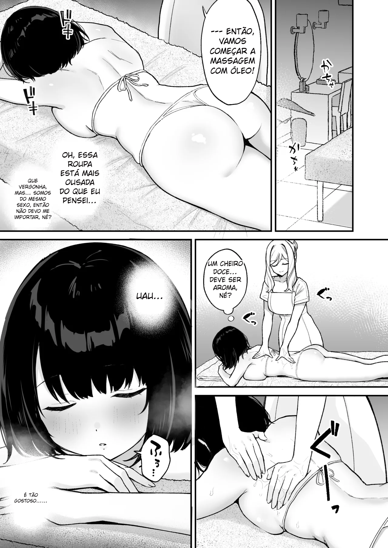 Massāji-ten de futanari bijo ni poruchioakume shikoma reru on’nanoko - 4