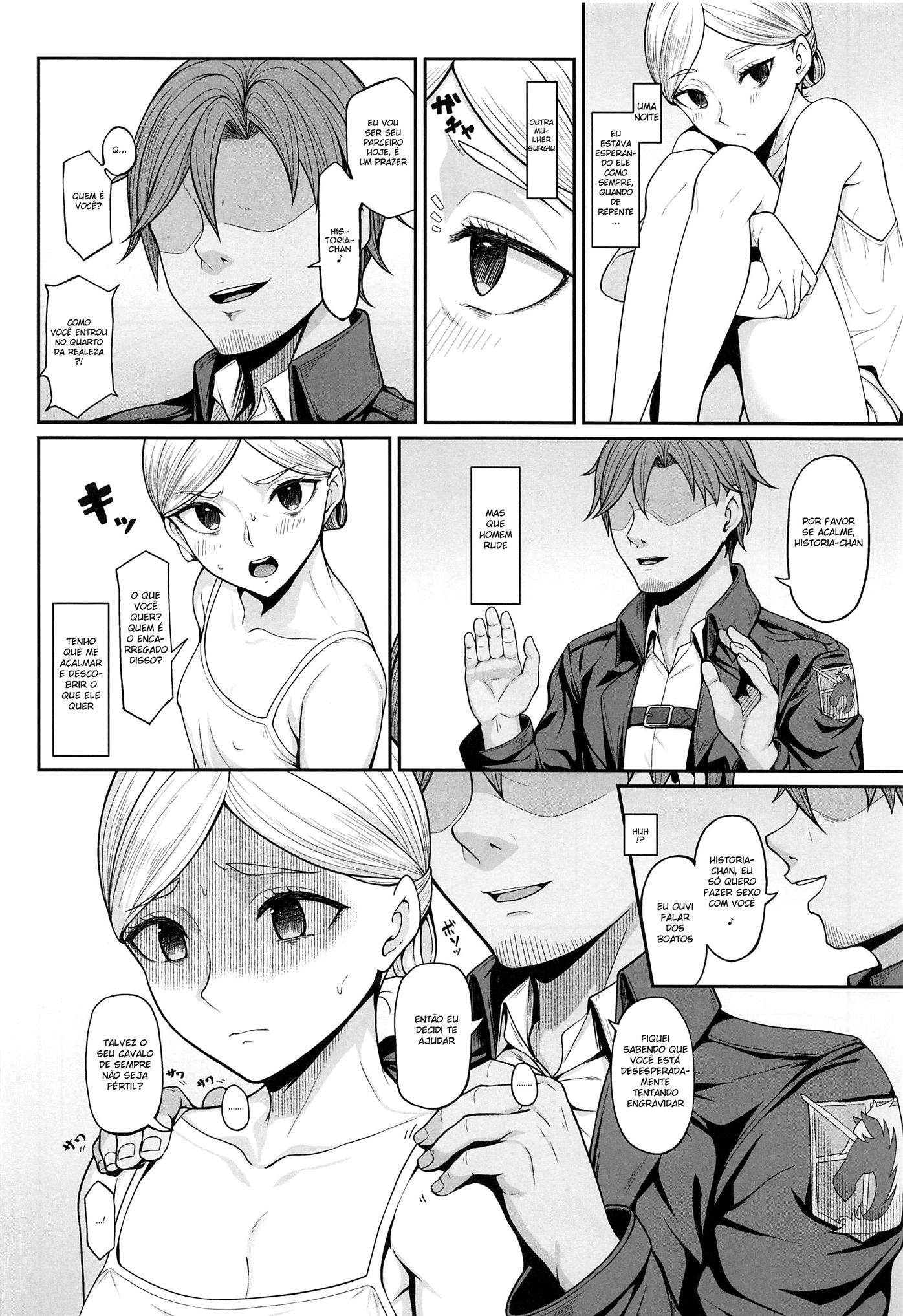 Kairaku Ochi shita Botebara Joou Historia | If Historia Gives Into The Pleasure She’ll Become A Pregnant Bellied Queen - 4