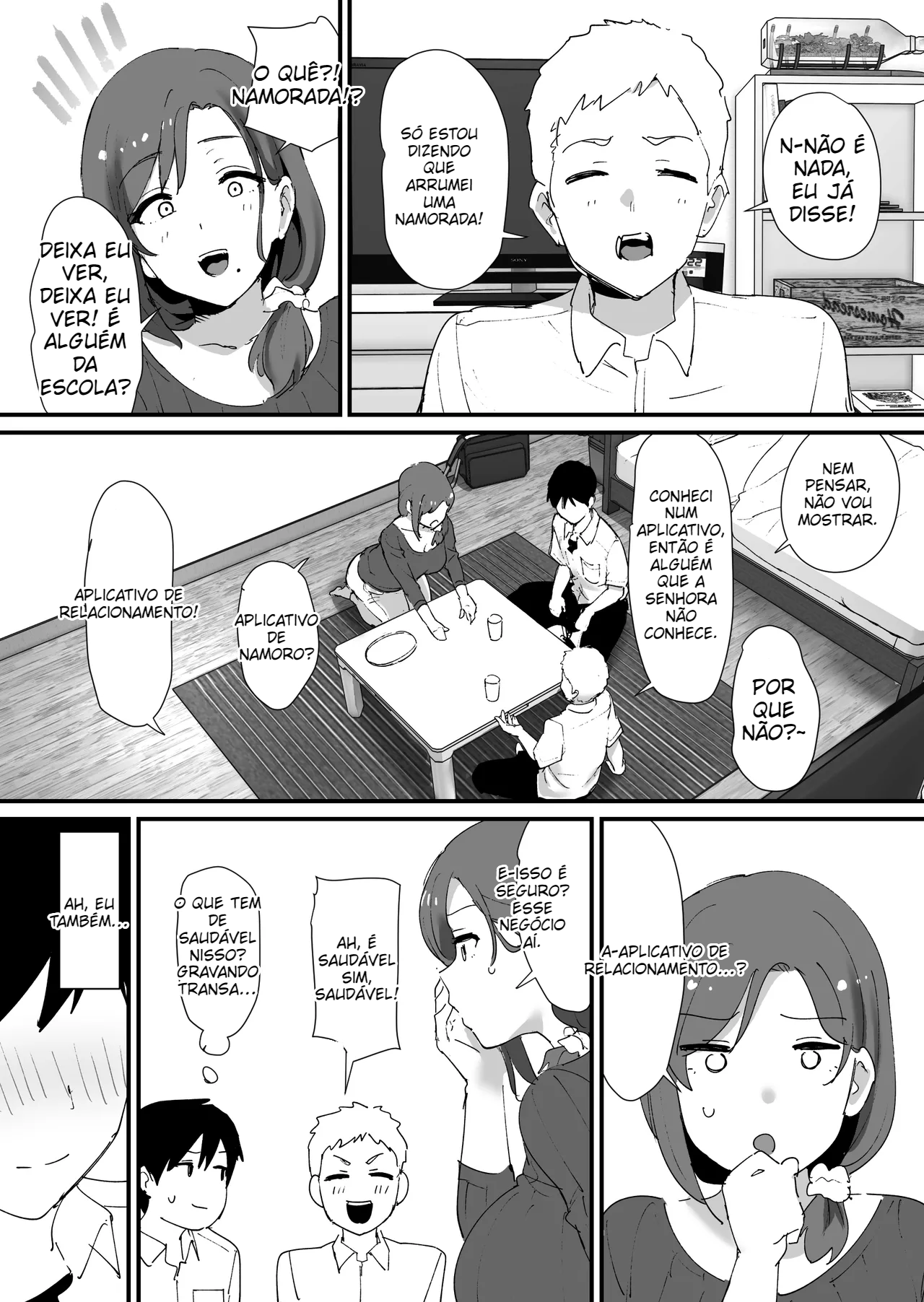 (Shimofuri) Akogare no Tomo Mama to Matching Shita Ken - 4
