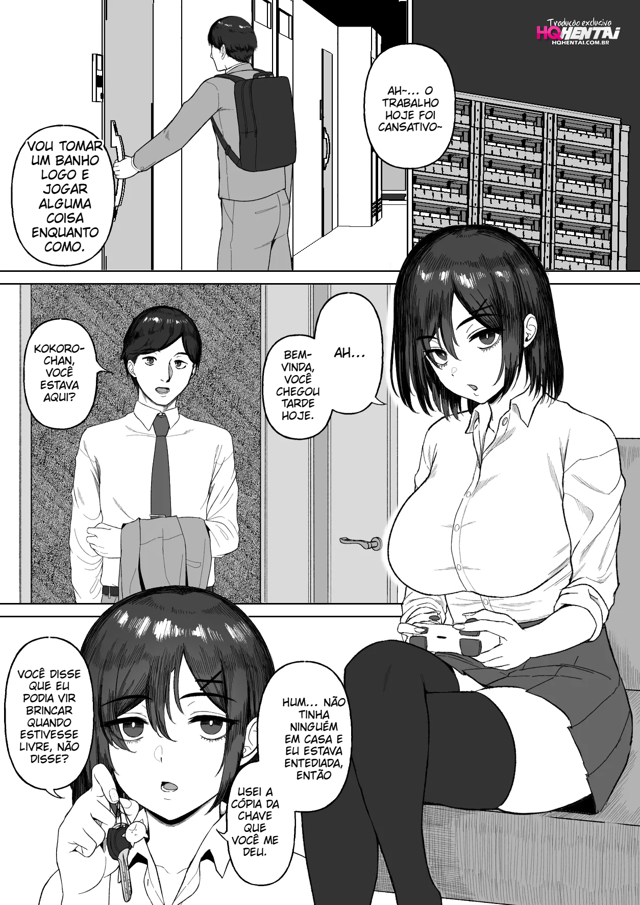 (Gamogamo) Otonari no Downer Oyako ni Shiboritorareru Hanashi - 2