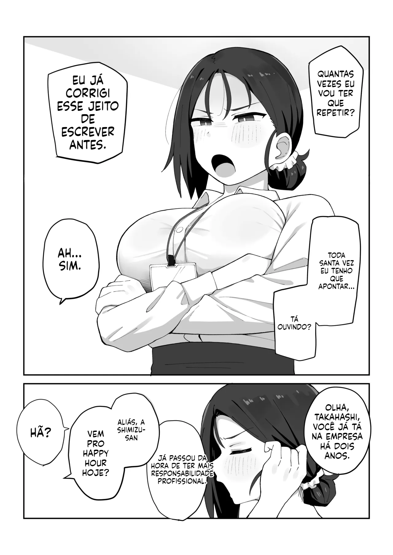 [Doujinshi]A história de uma chefe de 32 anos e seios grandes que é chantageada por um subordinado e acaba sendo dominada - 3