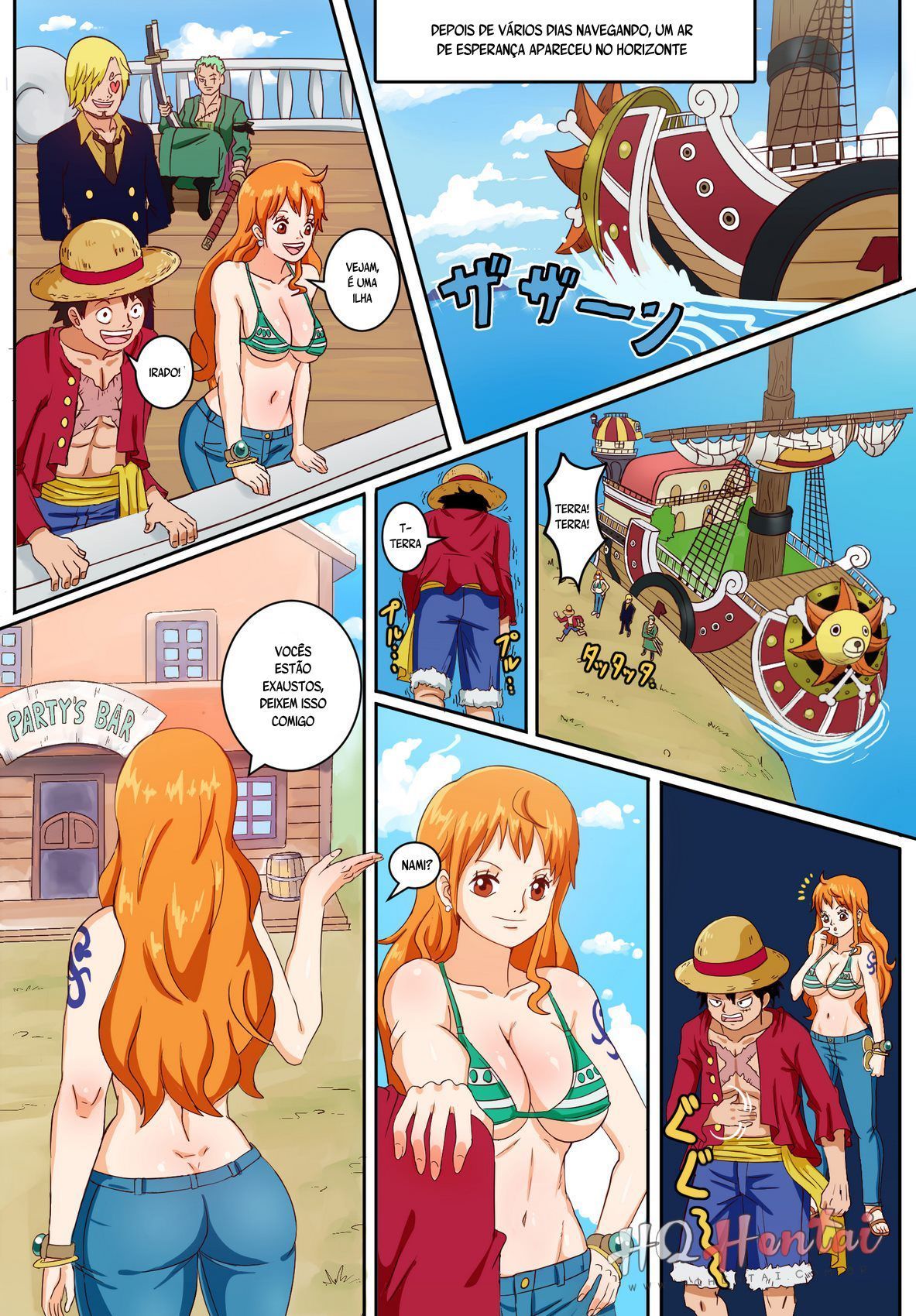 One piece pirate girls at the bar - 2