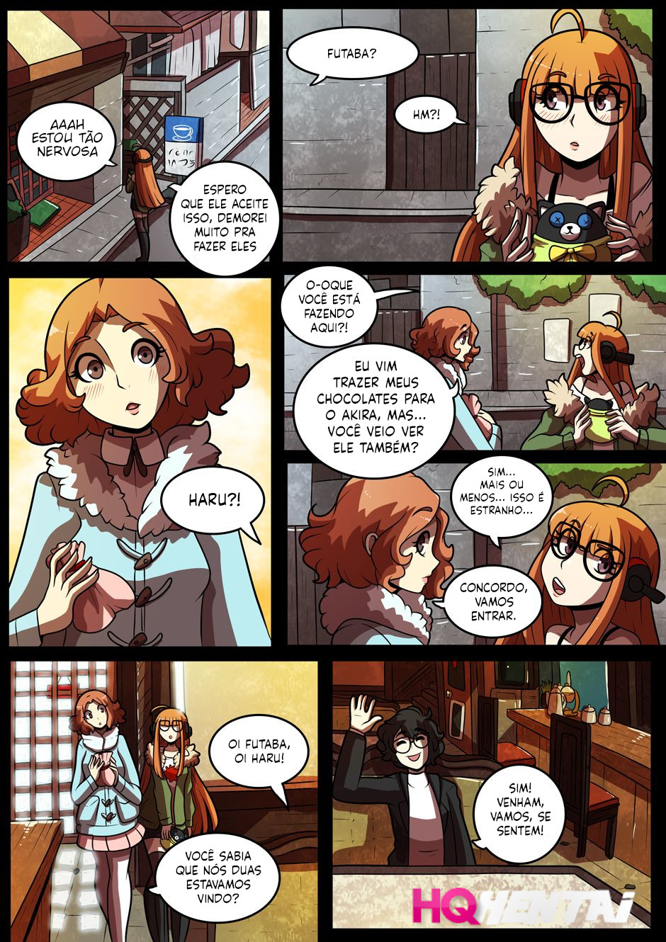 Joker X Futaba X Haru Comic Porn - 1