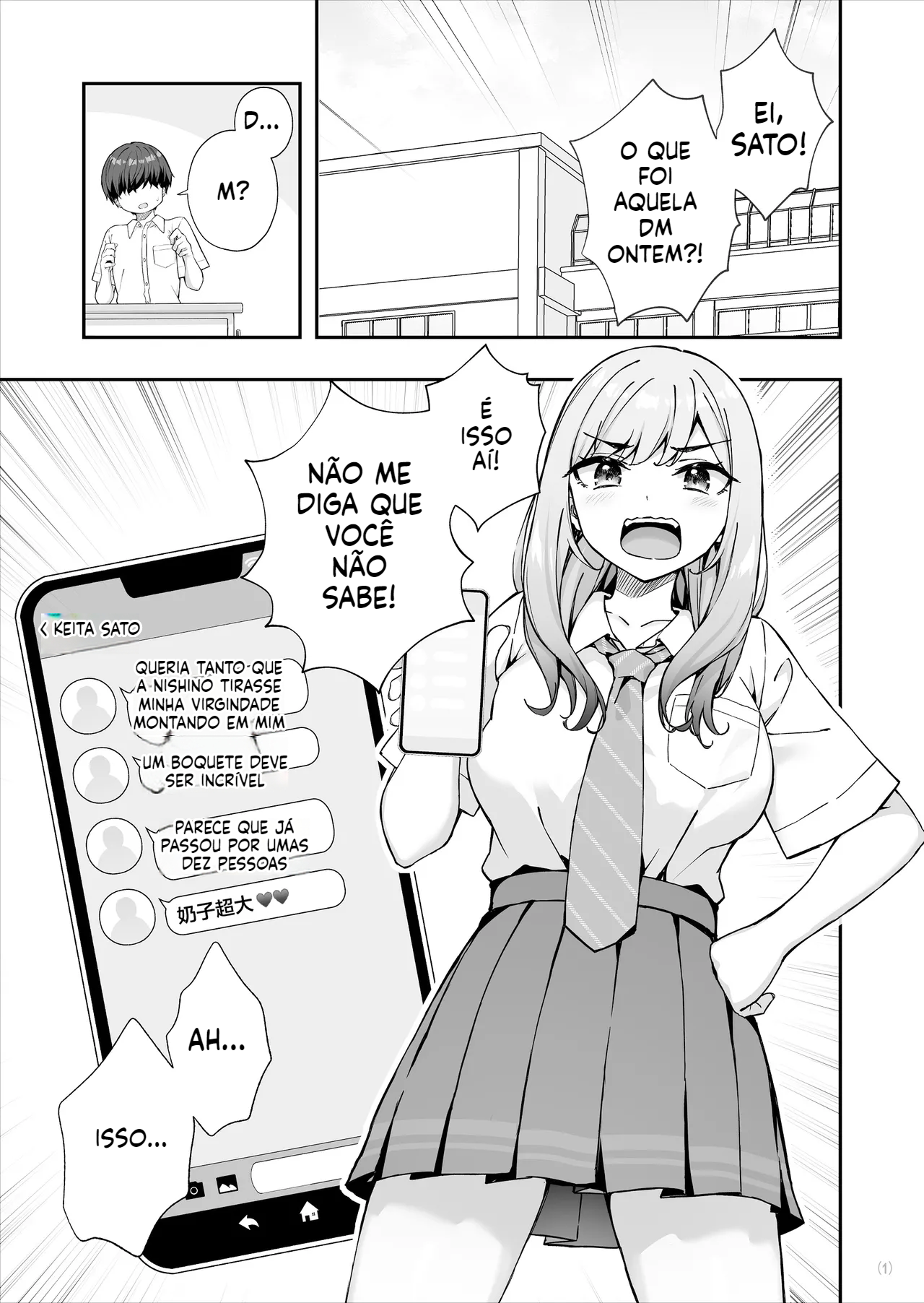 [Doujinshi] A vez em que fui flagrado pela garota delinquente com quem eu tinha fantasias eróticas - 2