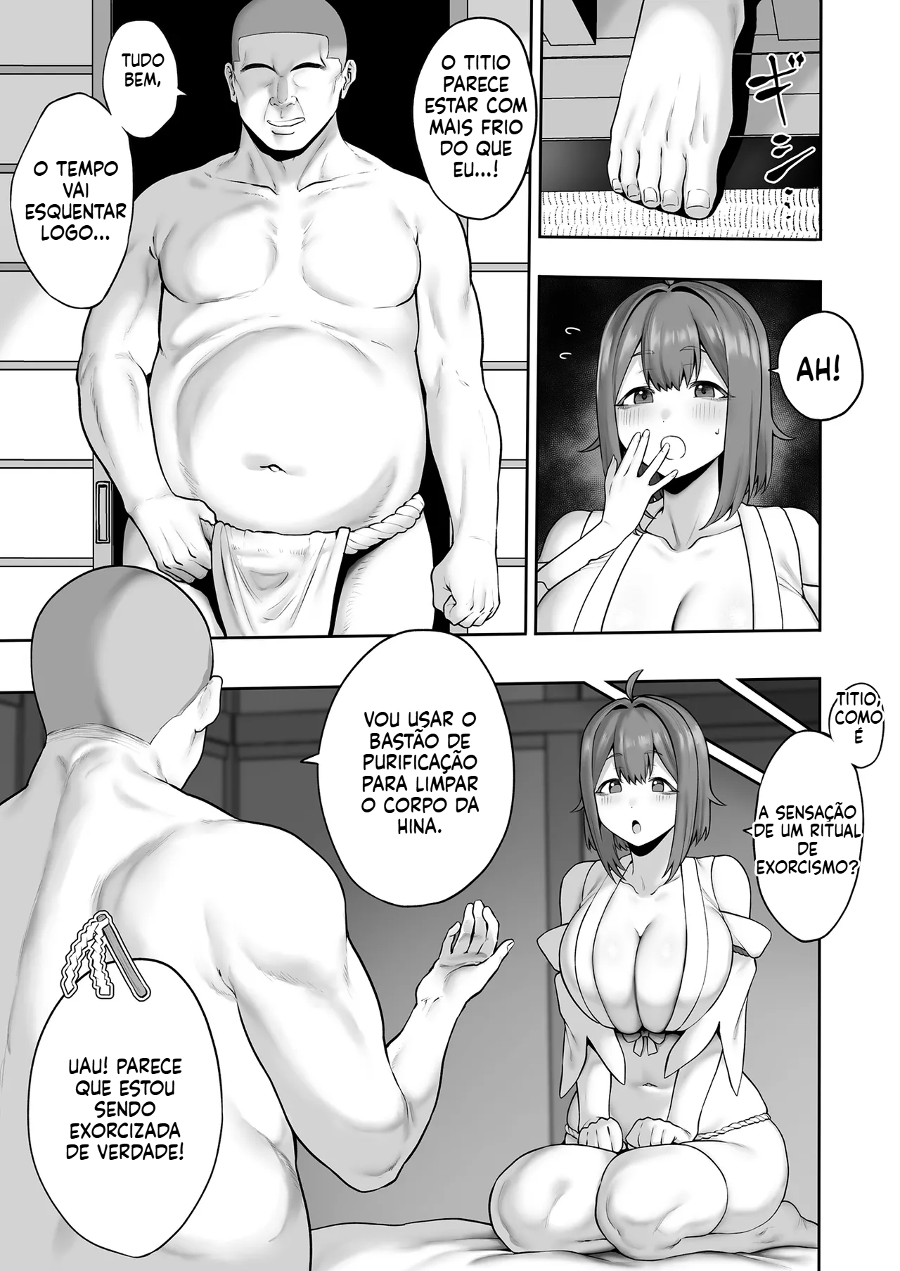 (Doujinshi) A universitária gordinha recebe um curso intensivo de exorcismos pervertidos! - 7