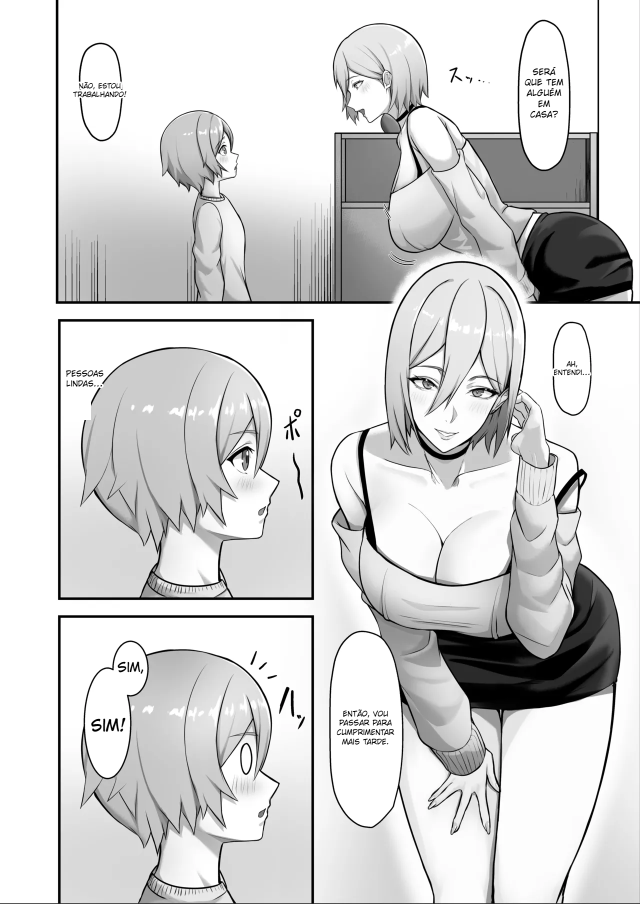 Tonari ni Hikkoshitekita Bakunyuu Onee-chan ni Ippai Shiborareru Hanashi - 3