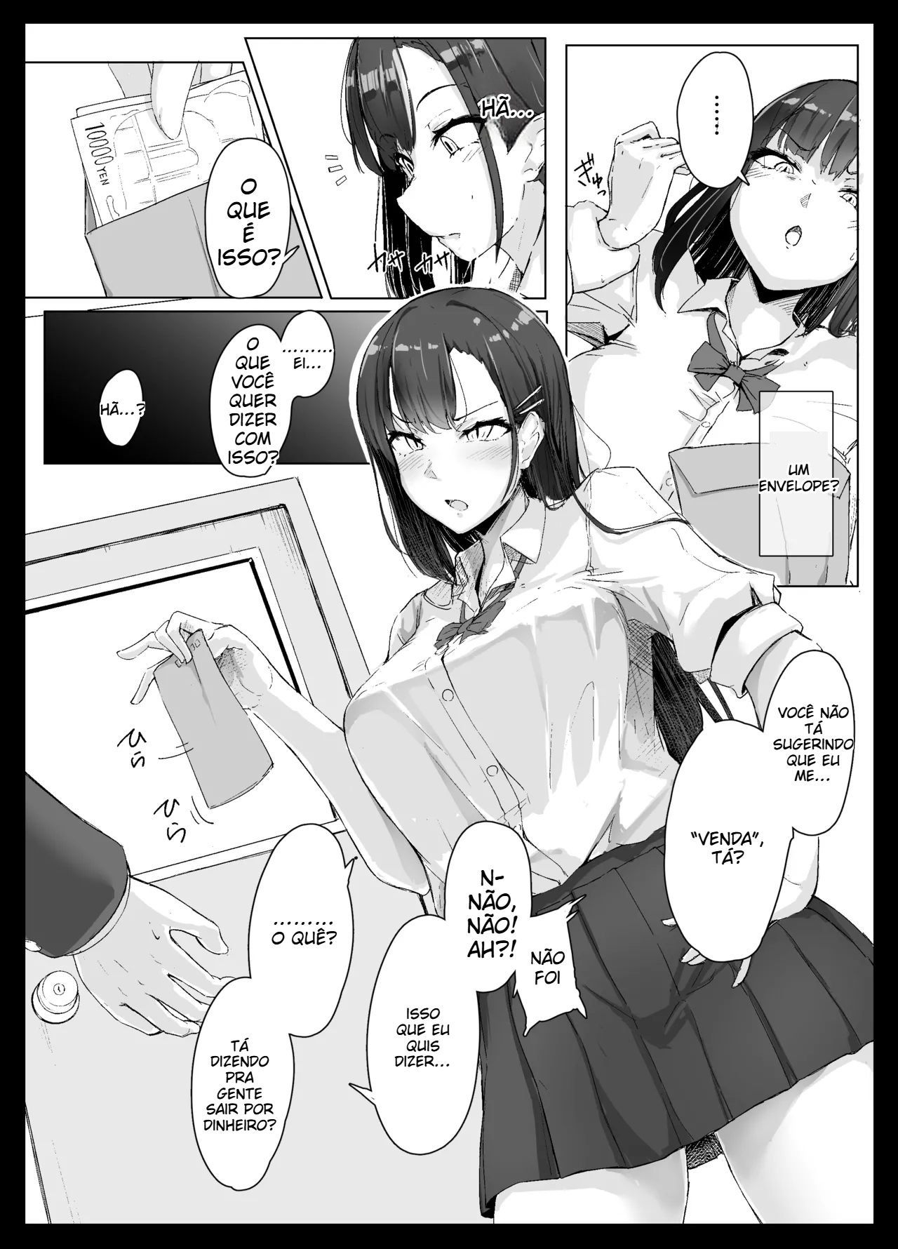 A garota atrevida não consegue resistir ao otaku assustador. - 5