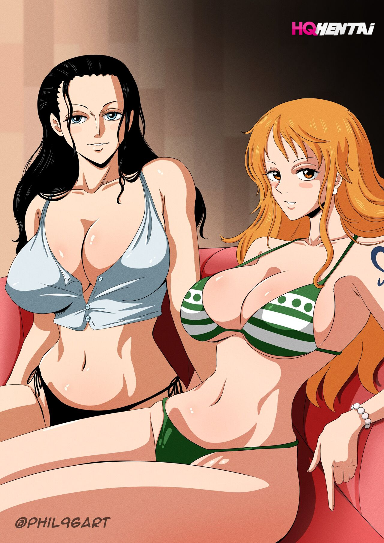 [Phil96art] Nami and Robin Comic (One Piece) - 1
