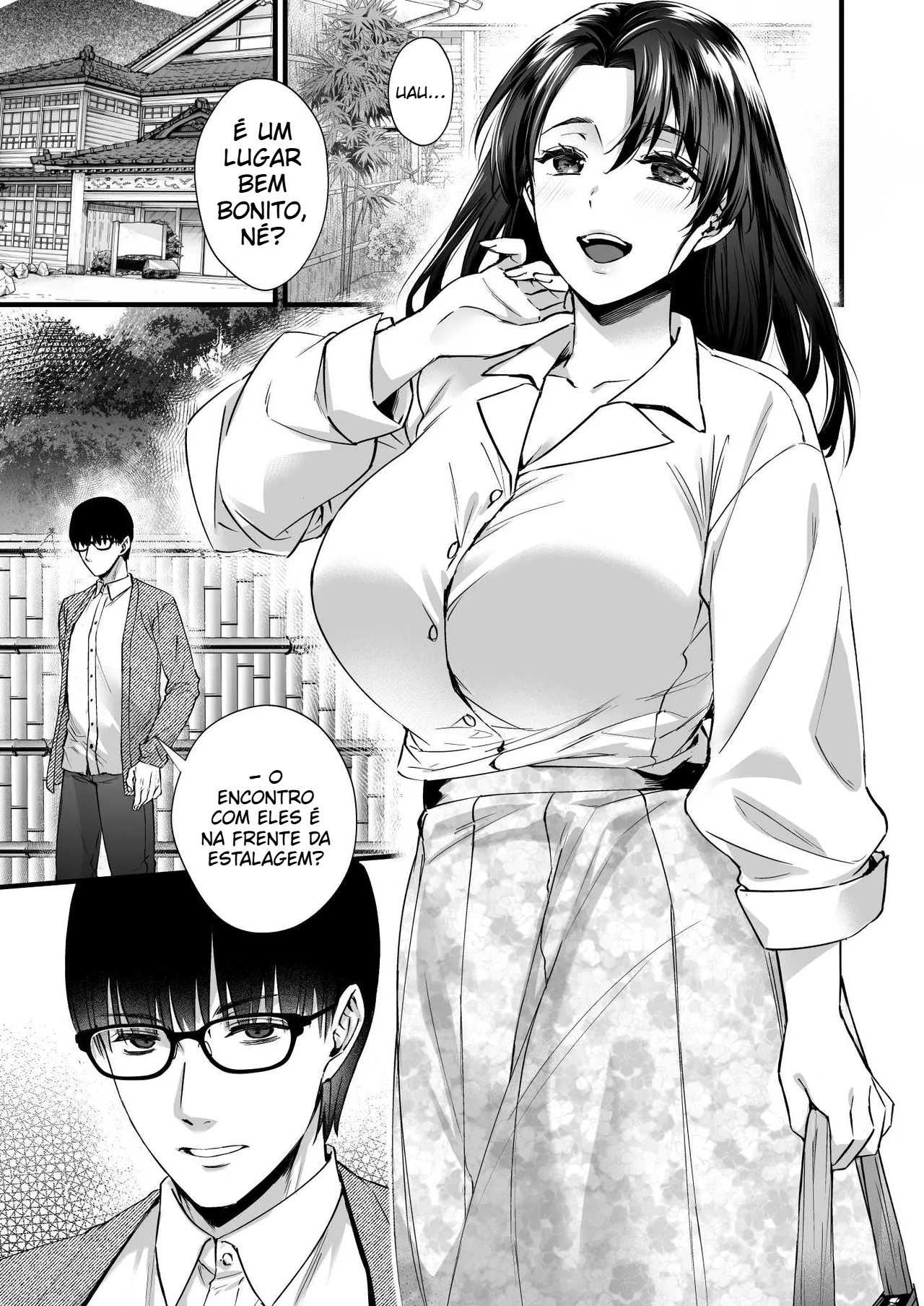 [Himeya] Tão bom que você vai ficar viciado! Troca de banhos termais com um casal tranquilo e um casal tarado - 3
