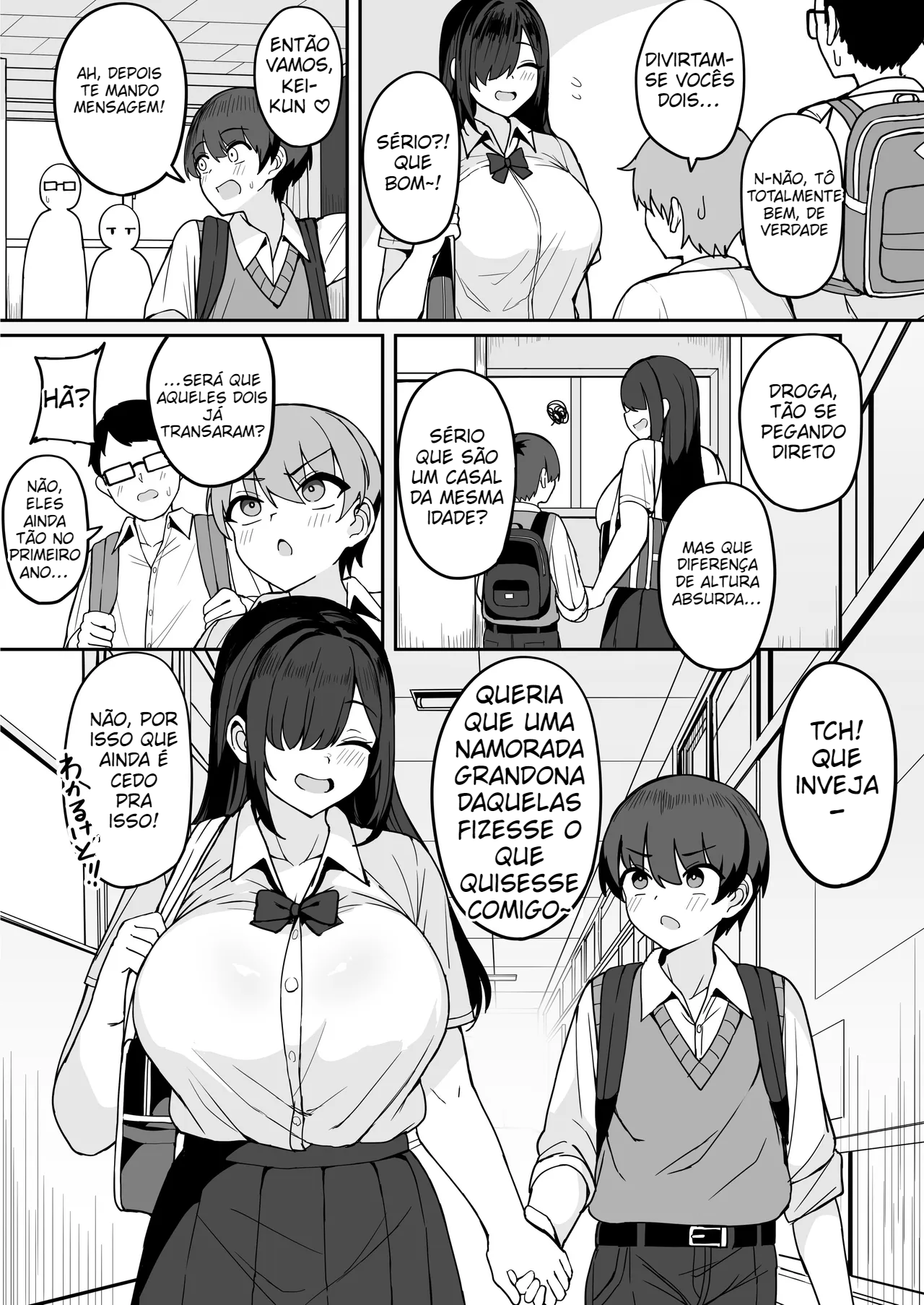 A história de como comecei a namorar uma colega de classe peituda - 5
