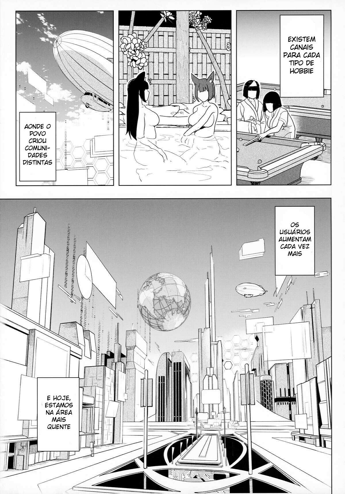 Denno Kanki – Kasou Kuukan de Ochiru Shoujo | Princesa Cyberbrain – Uma garota que é fodida em realidade virtual - 3