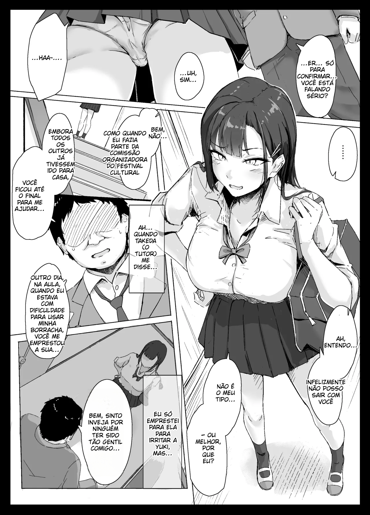 A garota atrevida não consegue resistir ao otaku assustador. - 3