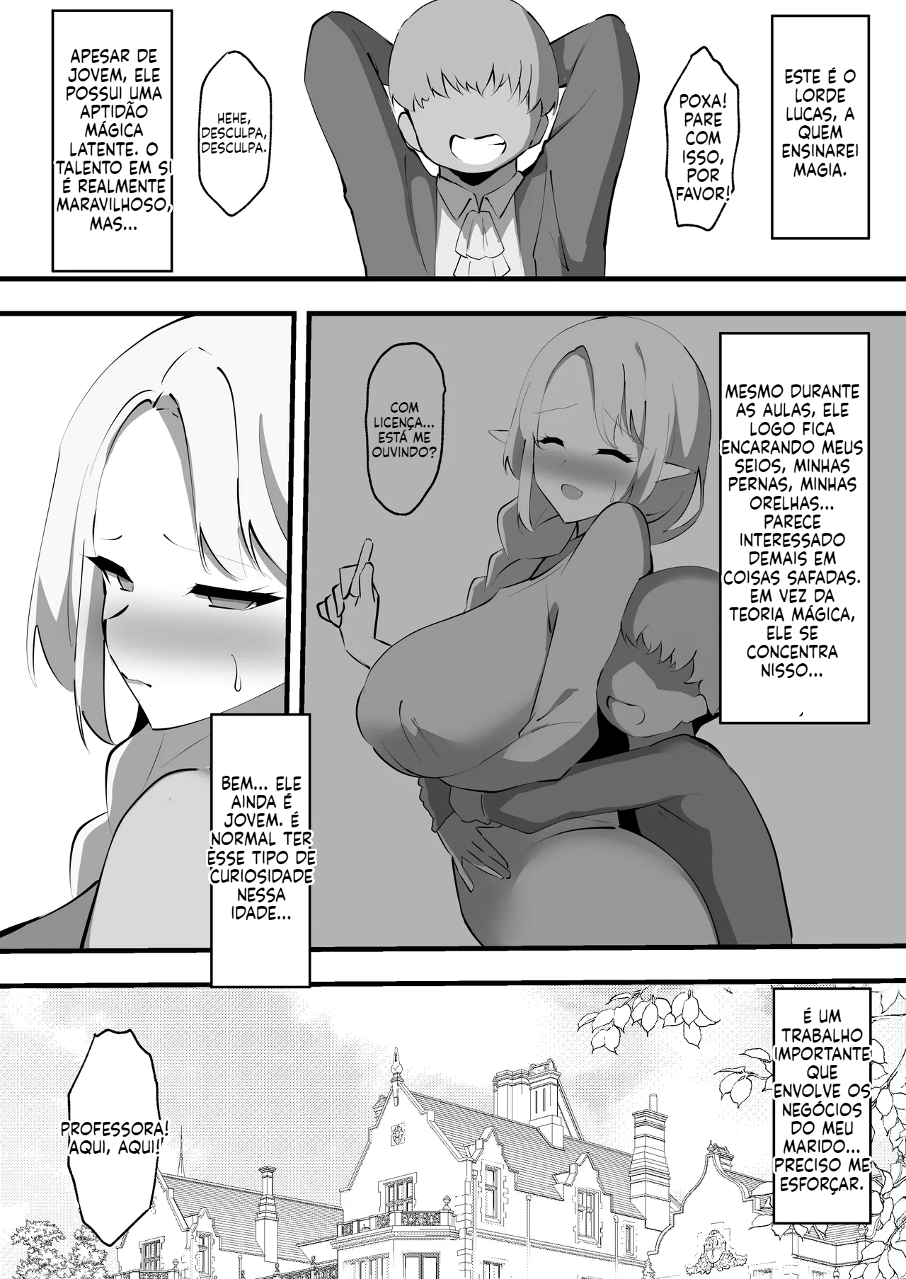 [Doujinshi] A Elfa Casada se Torna uma Escrava Sexual - 3