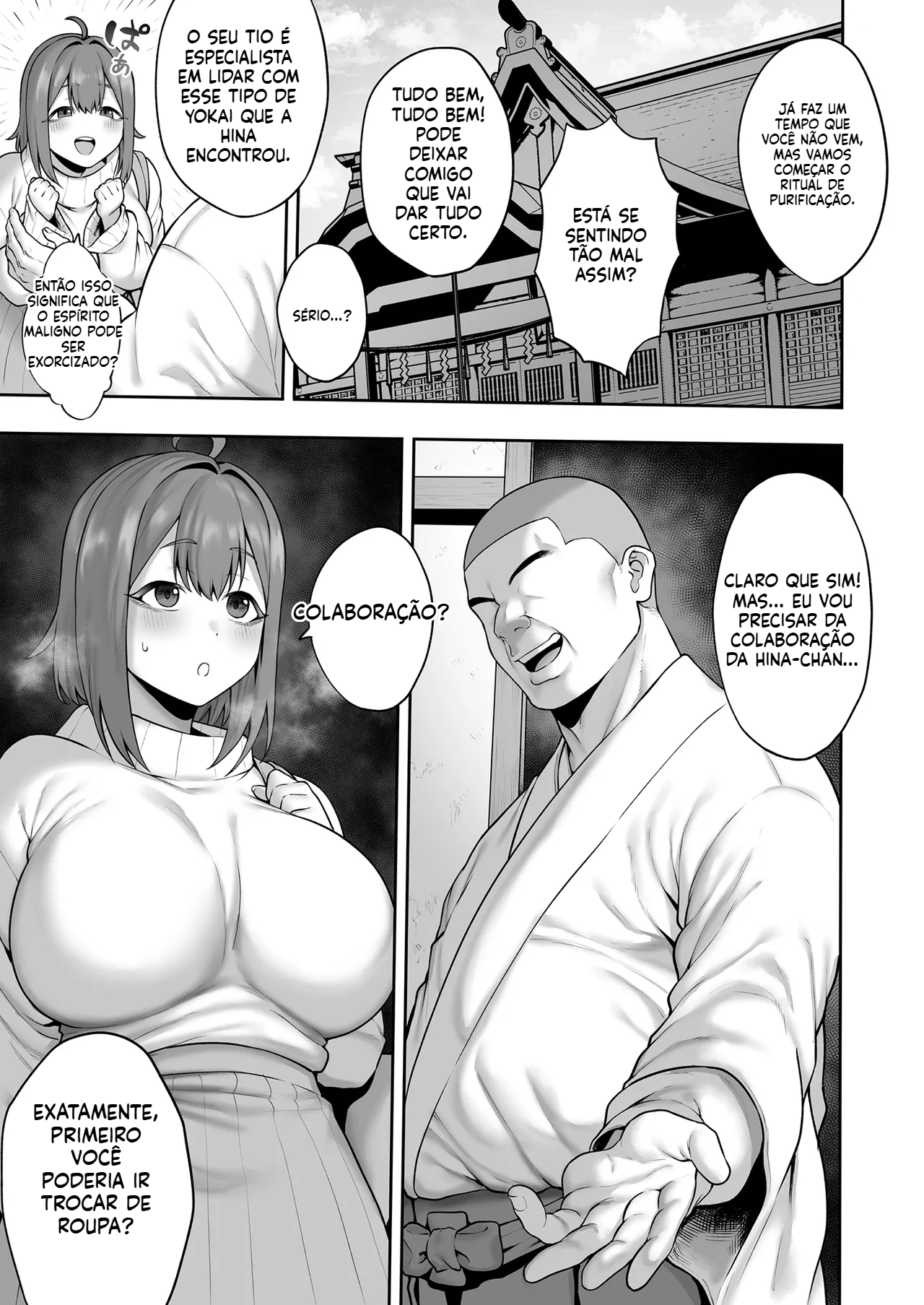 (Doujinshi) A universitária gordinha recebe um curso intensivo de exorcismos pervertidos! - 5