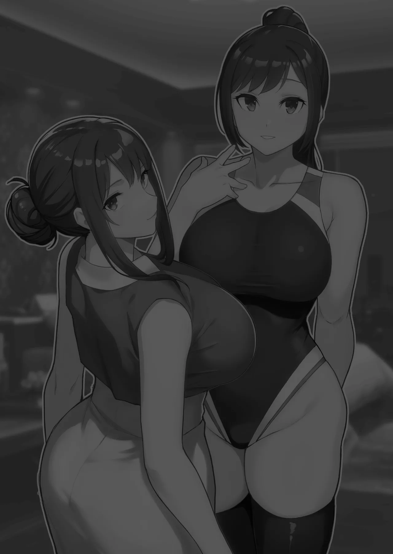 Encontro em motel separado por uma parede. Mãe e Filha – part 1 - 3