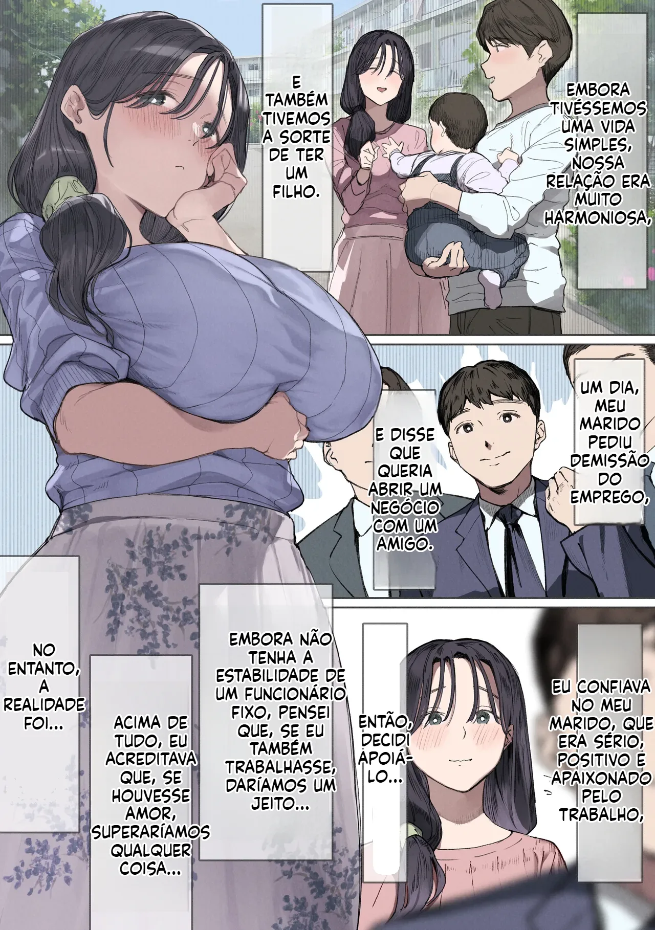 [Doujinshi] Me tornei amante do meu senhorio pelas costas do meu marido. - 3