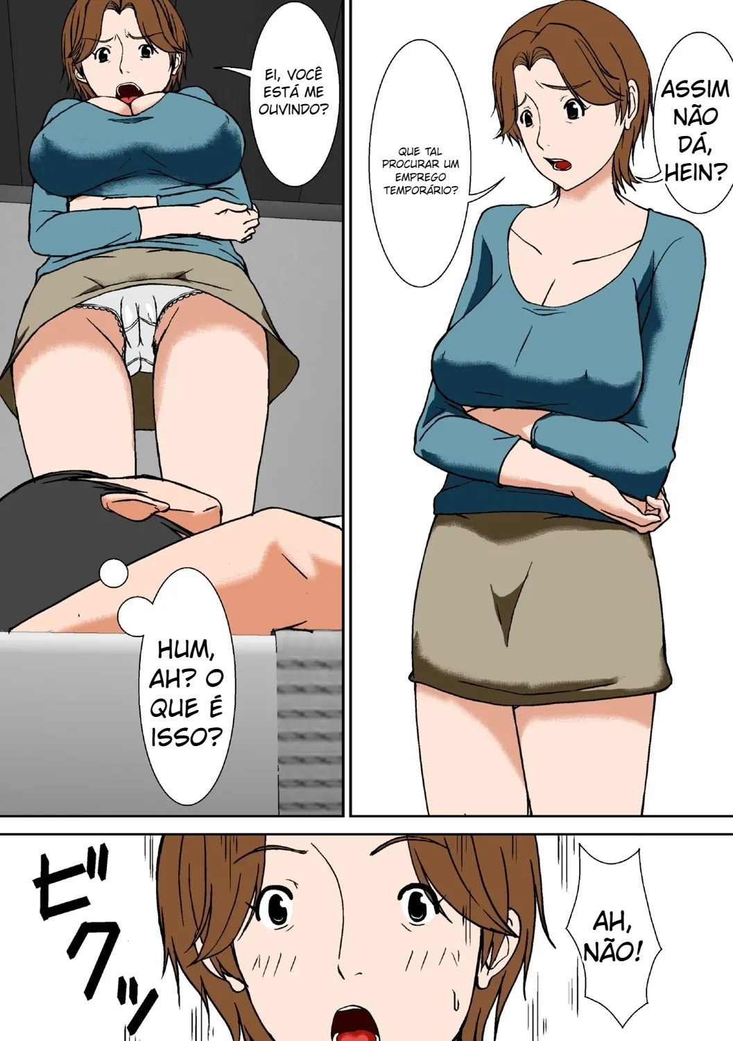 Ei! O que você está tentando fazer virando as costas para sua mãe - 3
