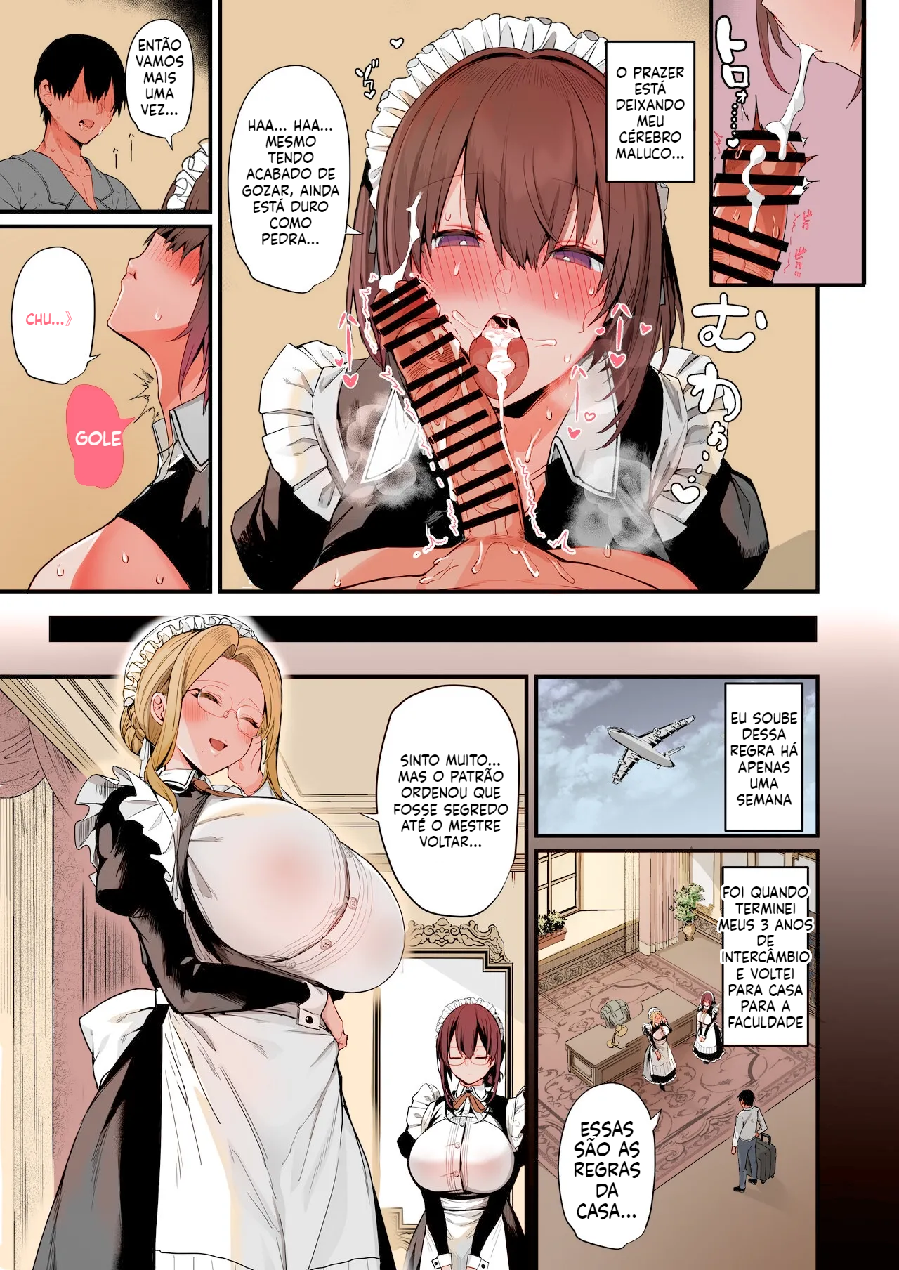 [Doujinshi] Empregada Doméstica – Uma história sobre fazer muito sexo com uma empregada doméstica erótica, gentil, doce e com seios fartos. - 7