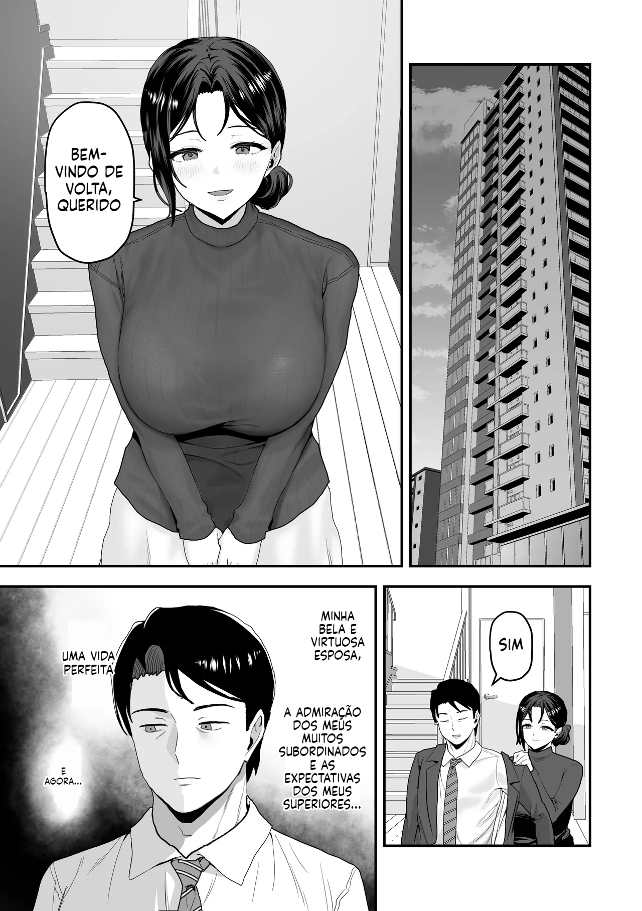 [Futanari] Eu, um membro da elite, viro uma garota pelo pauzão da minha esposa - 4
