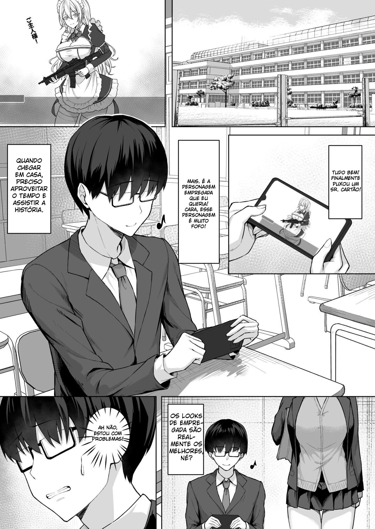 A story about turning a gal from class into an obedient erotic maid - 2
