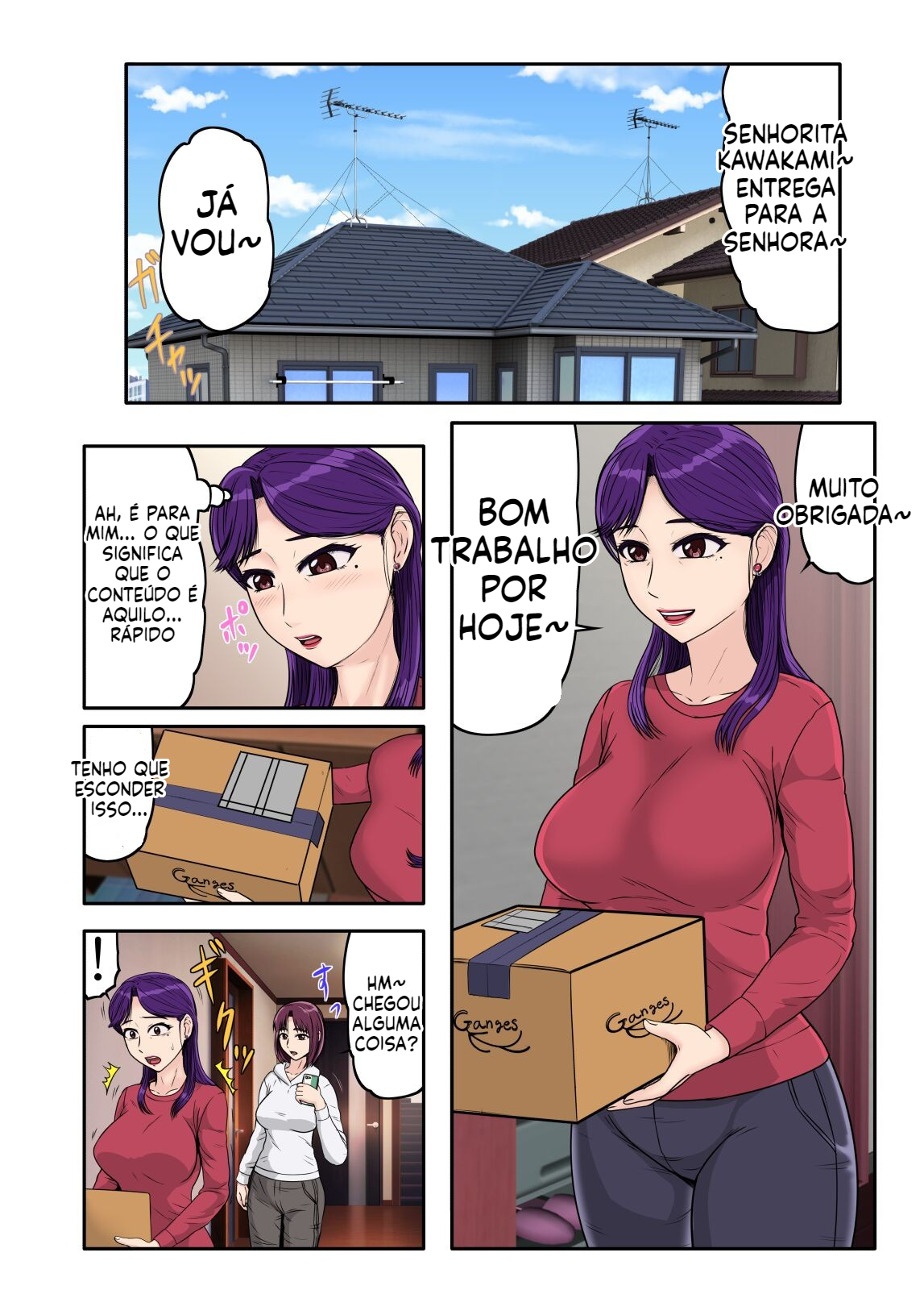 [Doujinshi] Namorado negro da minha filha, acabou desejando o corpo da sogra casada - 4