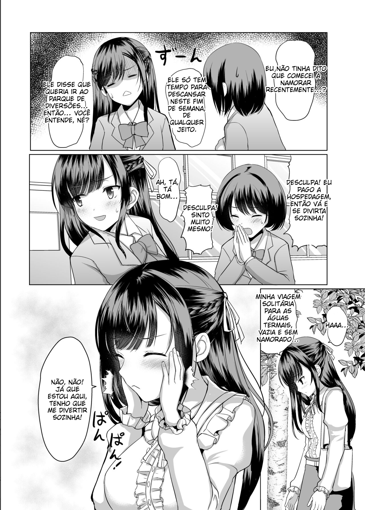 Sou uma garota do ensino médio, mas acabei fazendo amizade com uns caras mais velhos em uma fonte termal - 5