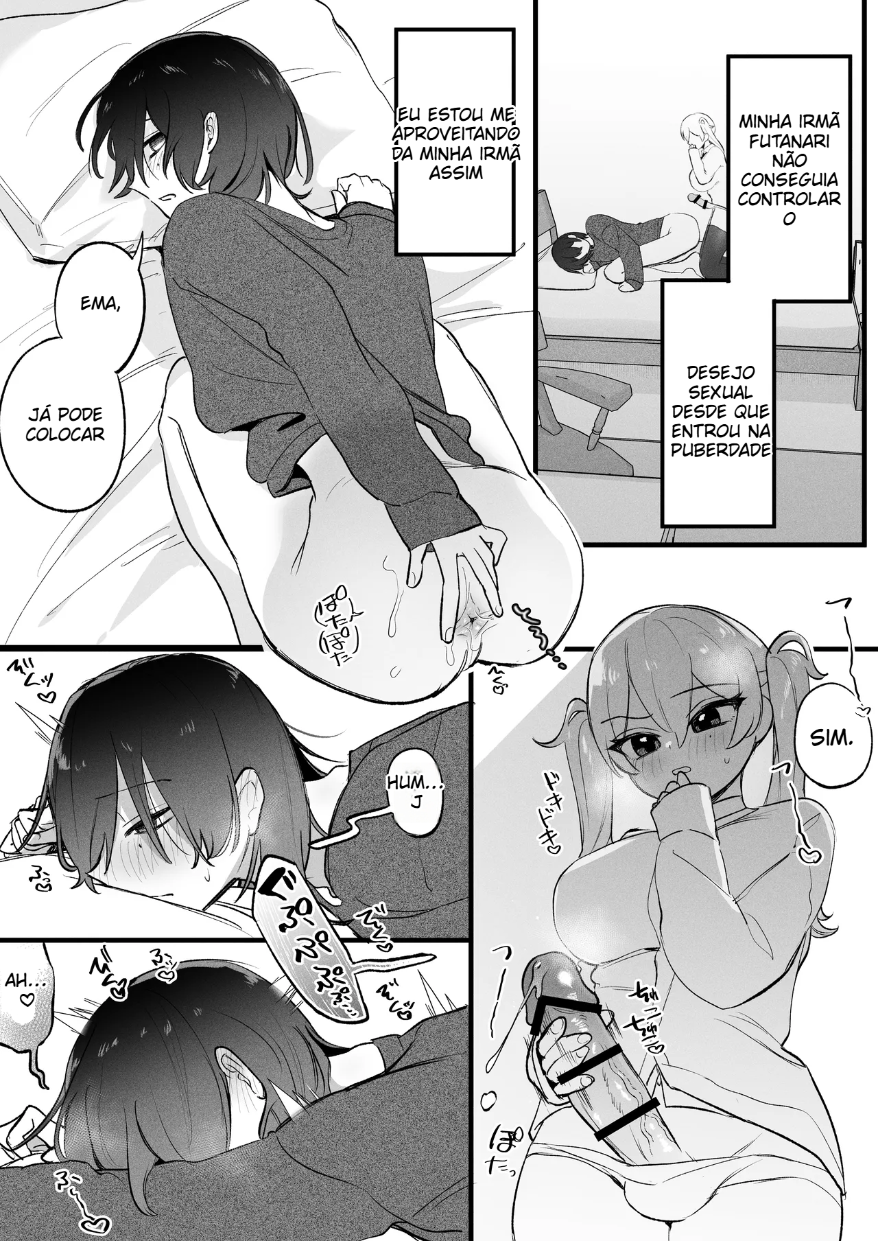 (Katsudon Regular) Não quero que ninguém descubra que estou gozando por causa do orgasmo da minha irmã futanari!! - 5
