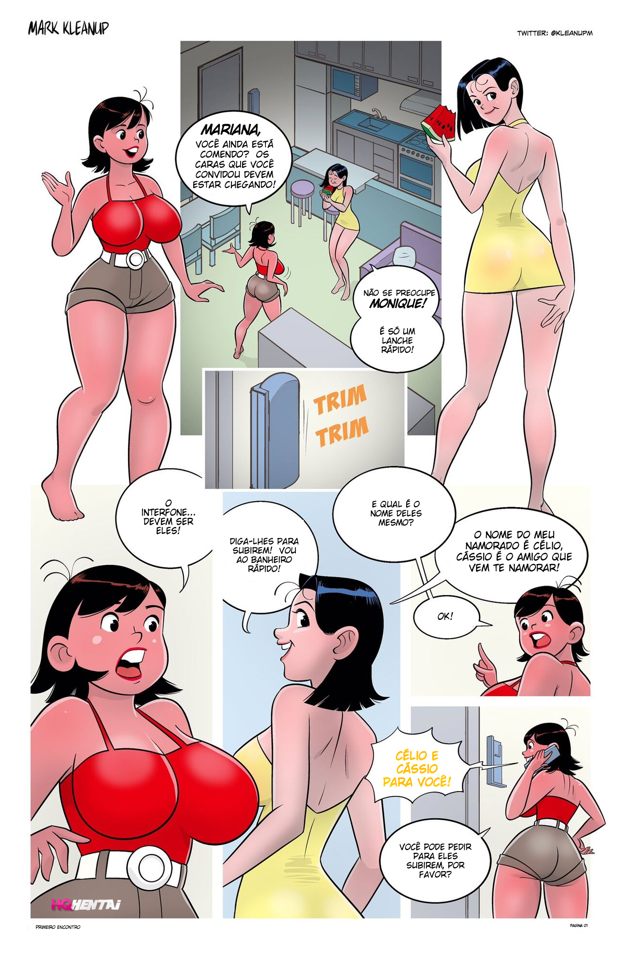 First Date [Mark Kleanup] Porn Comic - 1