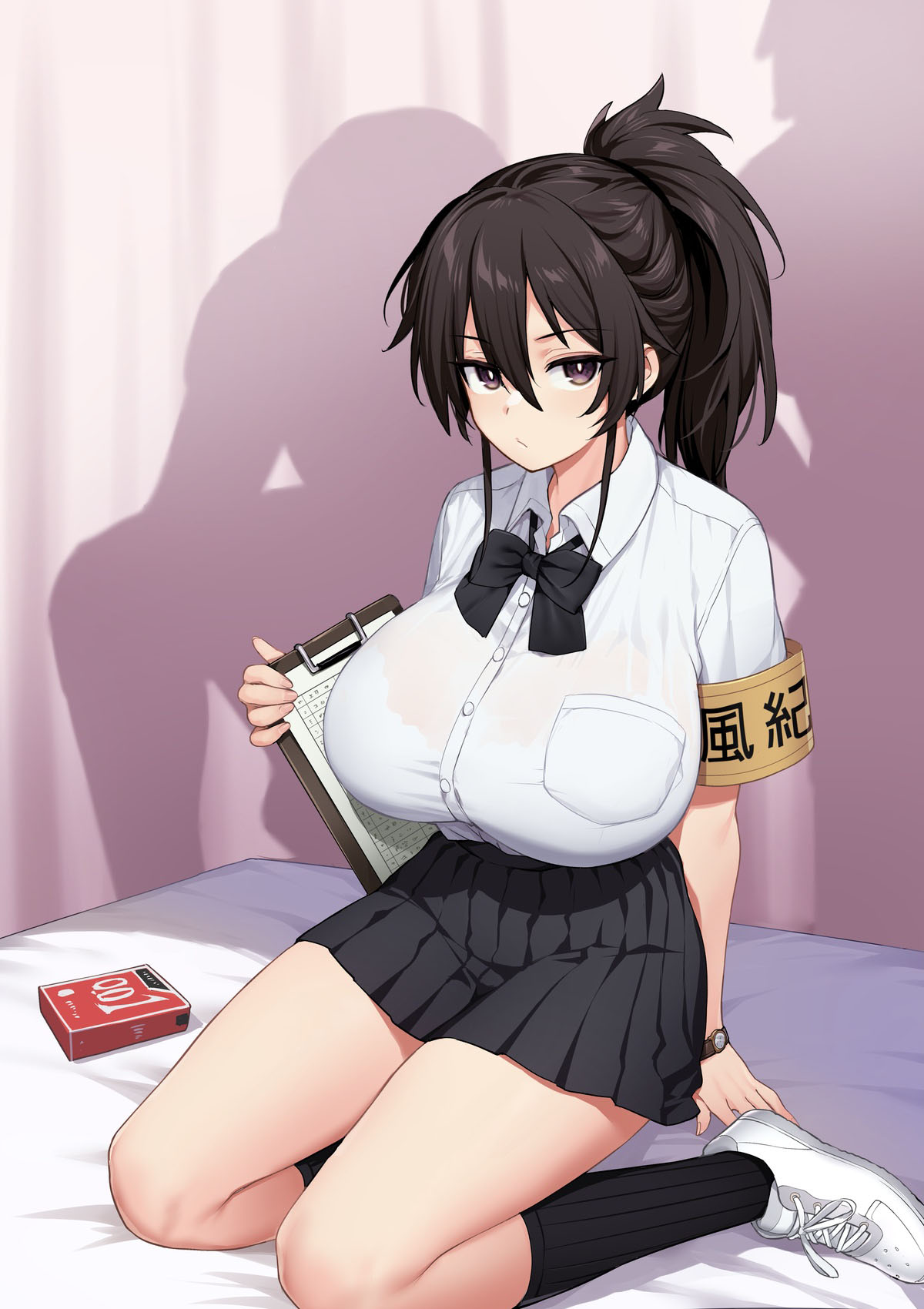 Atarashii Fuuki Iinchou wa Mune ga Ookii to Iu Uwasa ga Aru - 4