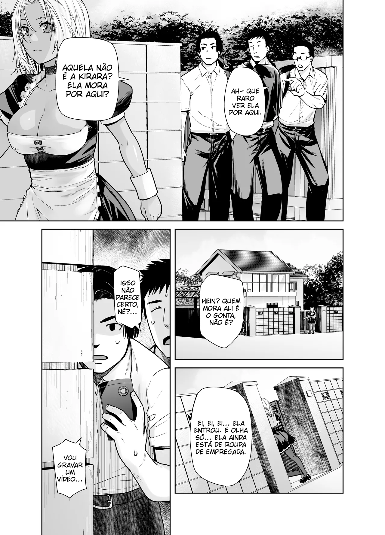 (Kayumidome) Kuro se tornou a empregada doméstica do professor da turma - 4
