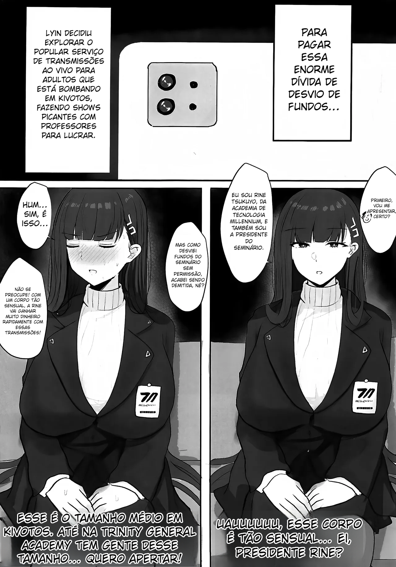 Rio Kaichou Sensei to Nama Ecchi Haishin de Ouryou Shikin Nikutai Hensai - 3