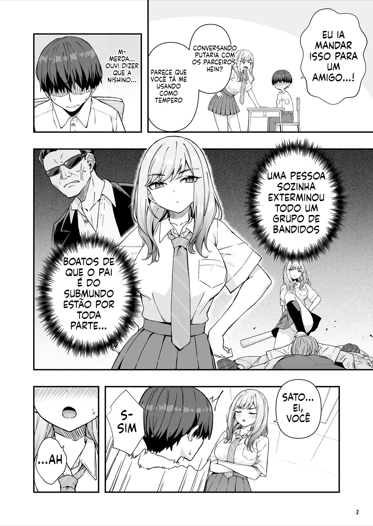 [Doujinshi] A vez em que fui flagrado pela garota delinquente com quem eu tinha fantasias eróticas - 3