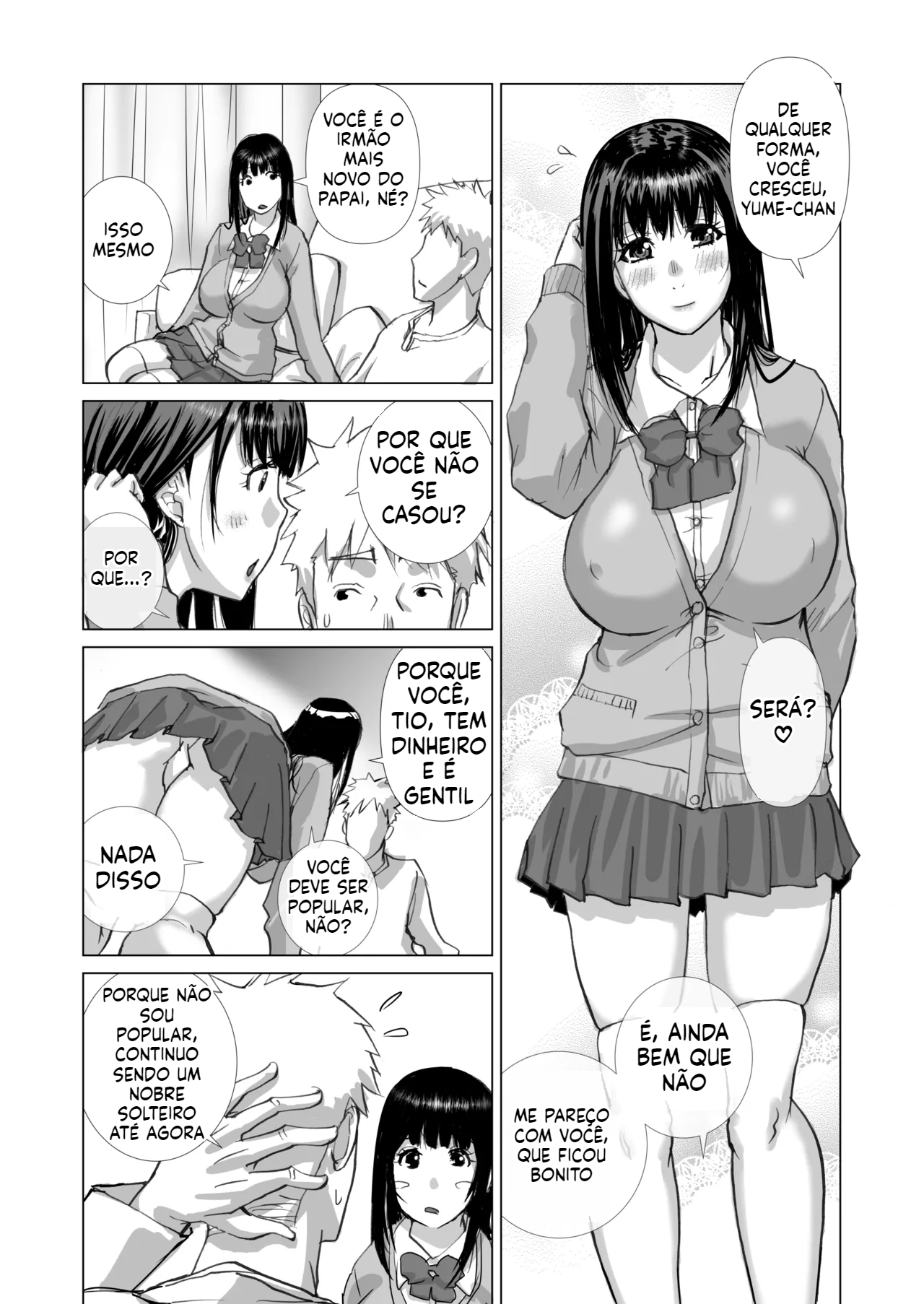 [Doujinshi] Fiz sexo sem camisinha com uma estudante inocente - 4