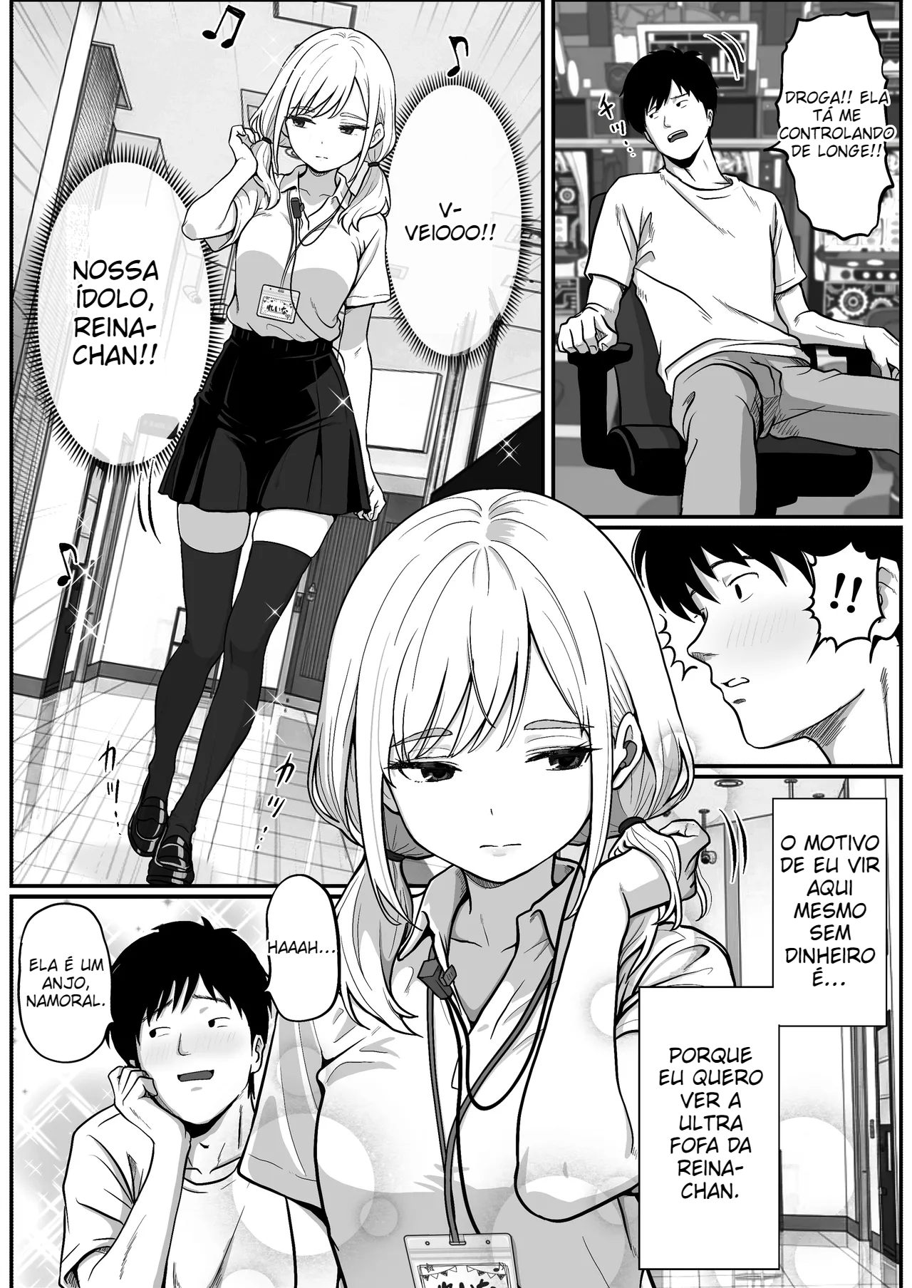 (Shishimaru) Pachi-ya no Idol Tenin Reina-chan o Onaho ni Shita Hanashi - 4
